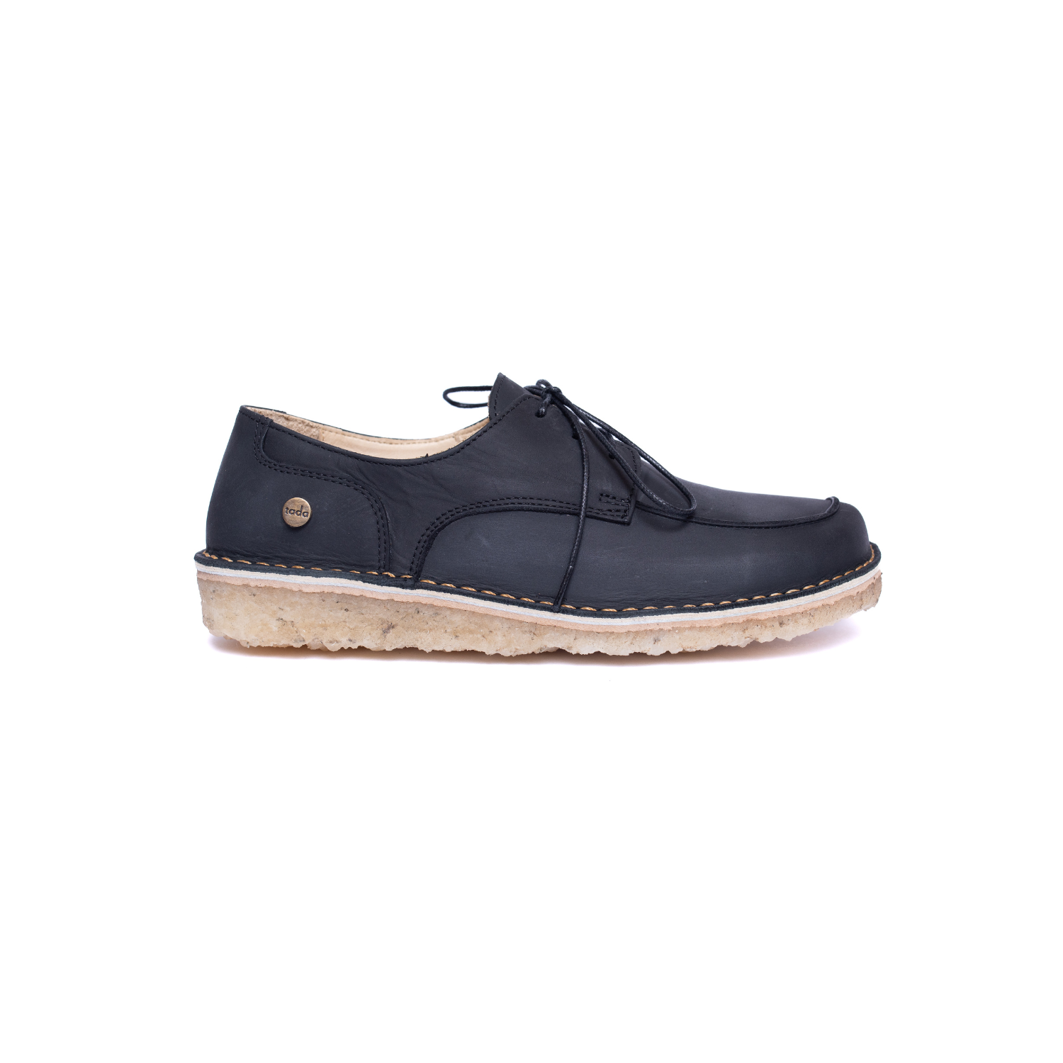 Zapato Folke Mujer Negro Cera