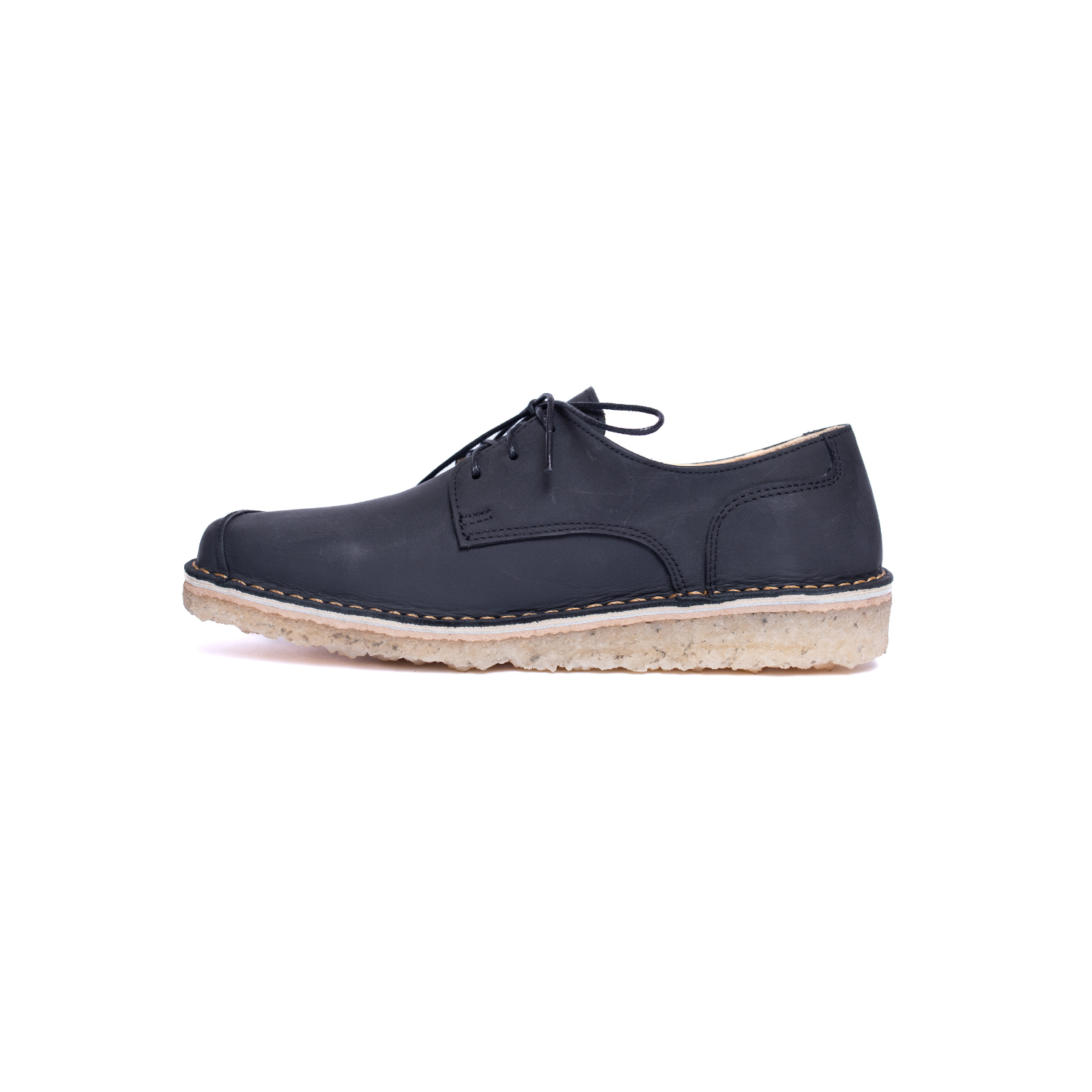 Zapato Folke Mujer Negro Cera