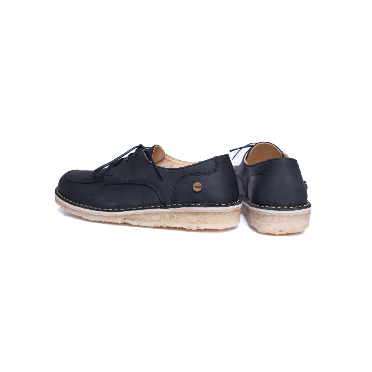 Zapato Folke Mujer Negro Cera