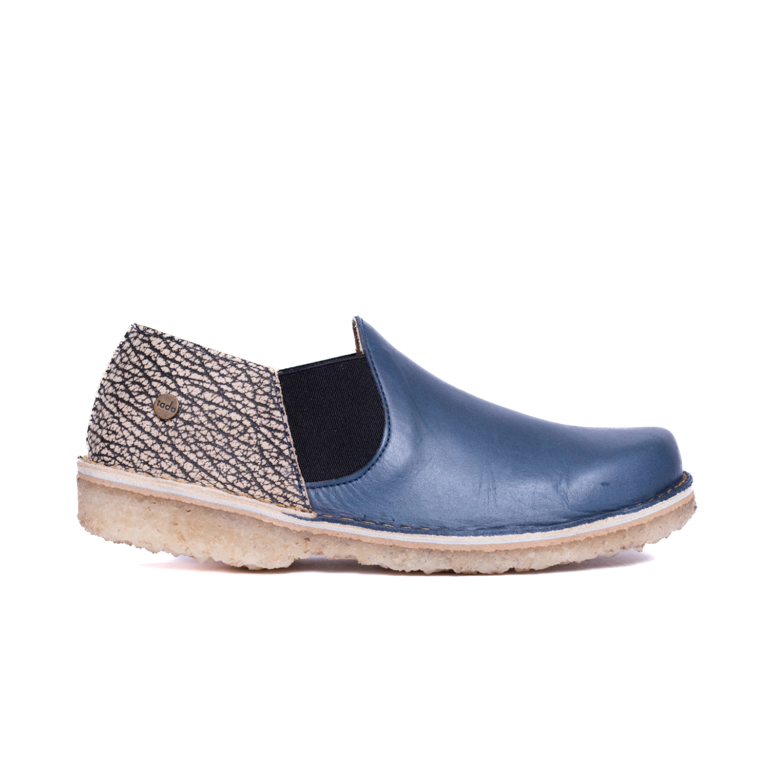 Zapato Fragata Mujer Azul Cobalto y Jaspe