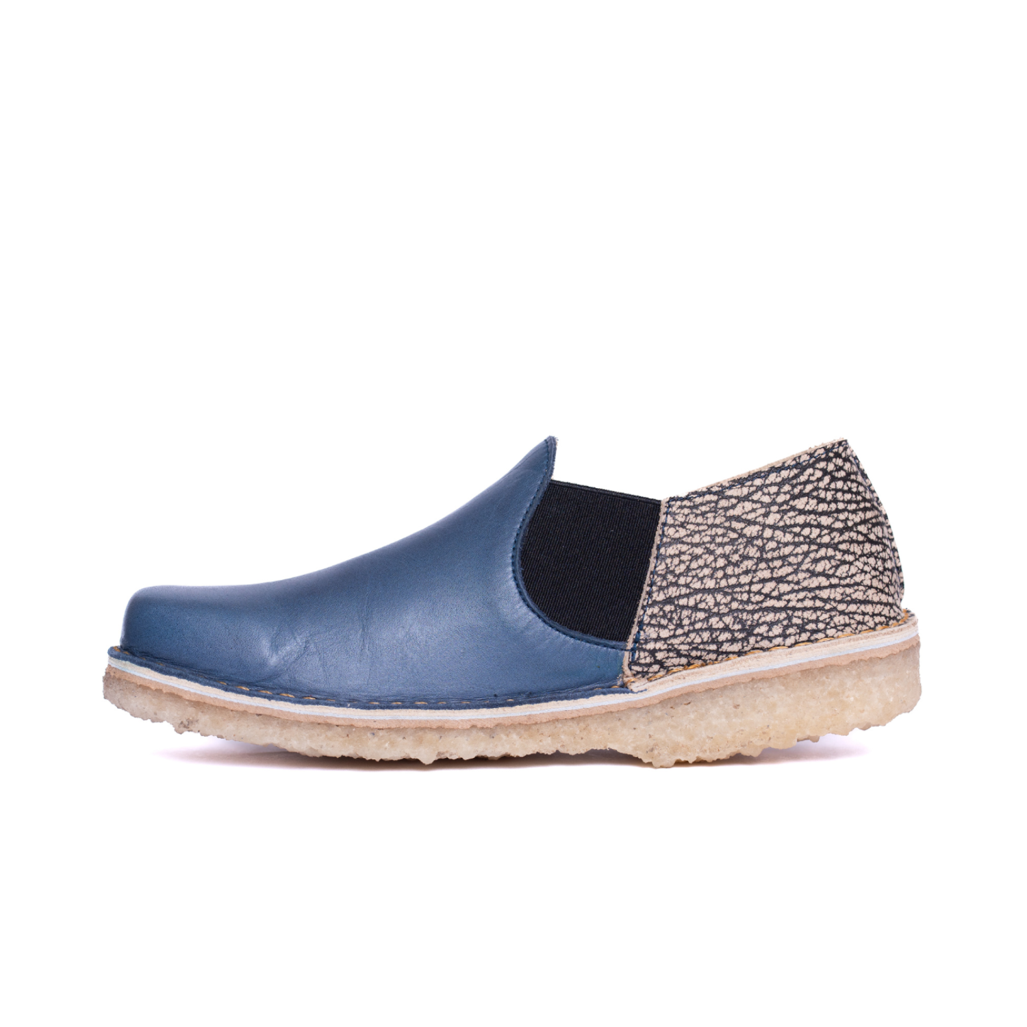 Zapato Fragata Mujer Azul Cobalto y Jaspe