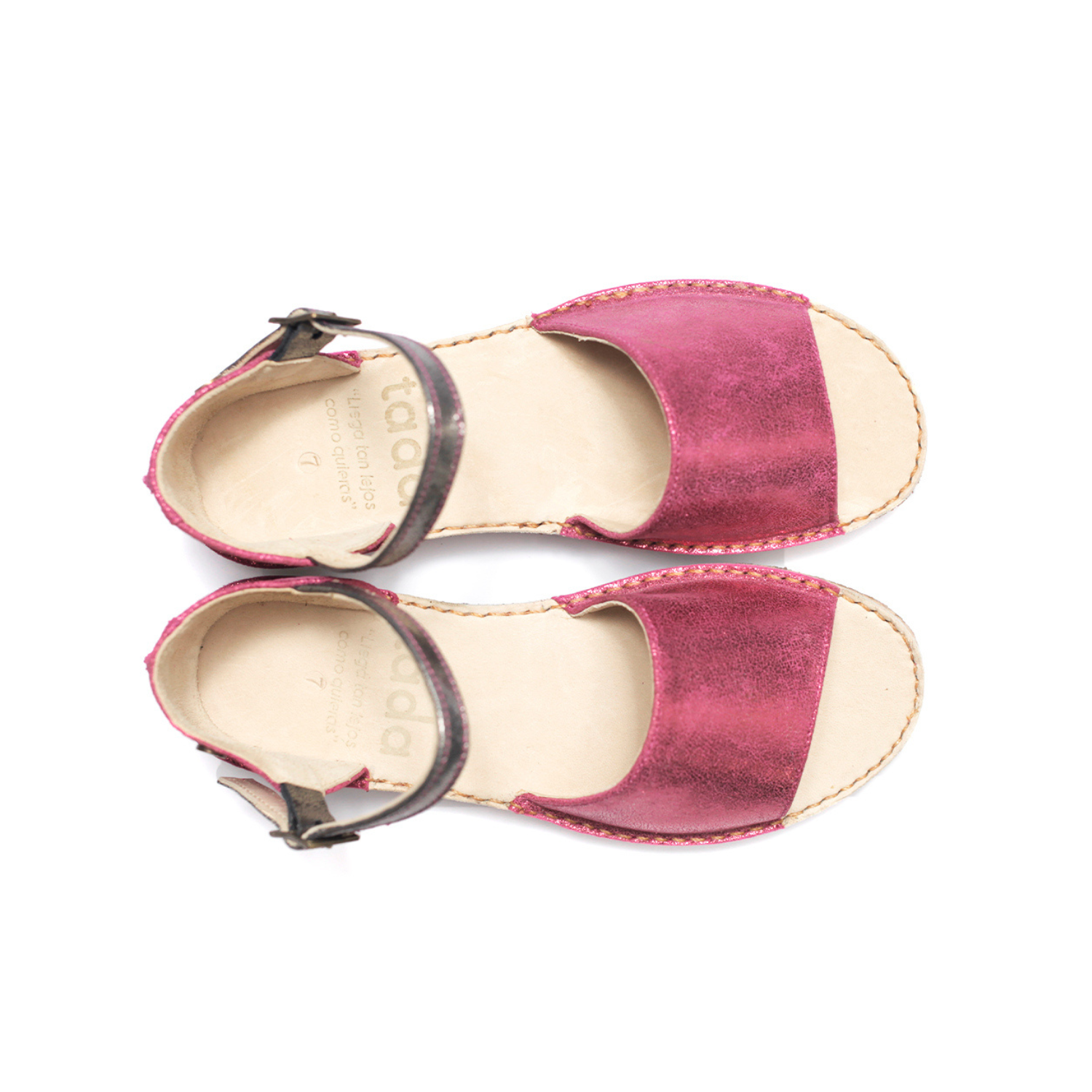 Sandalia Aiko Fucsia Metalizado