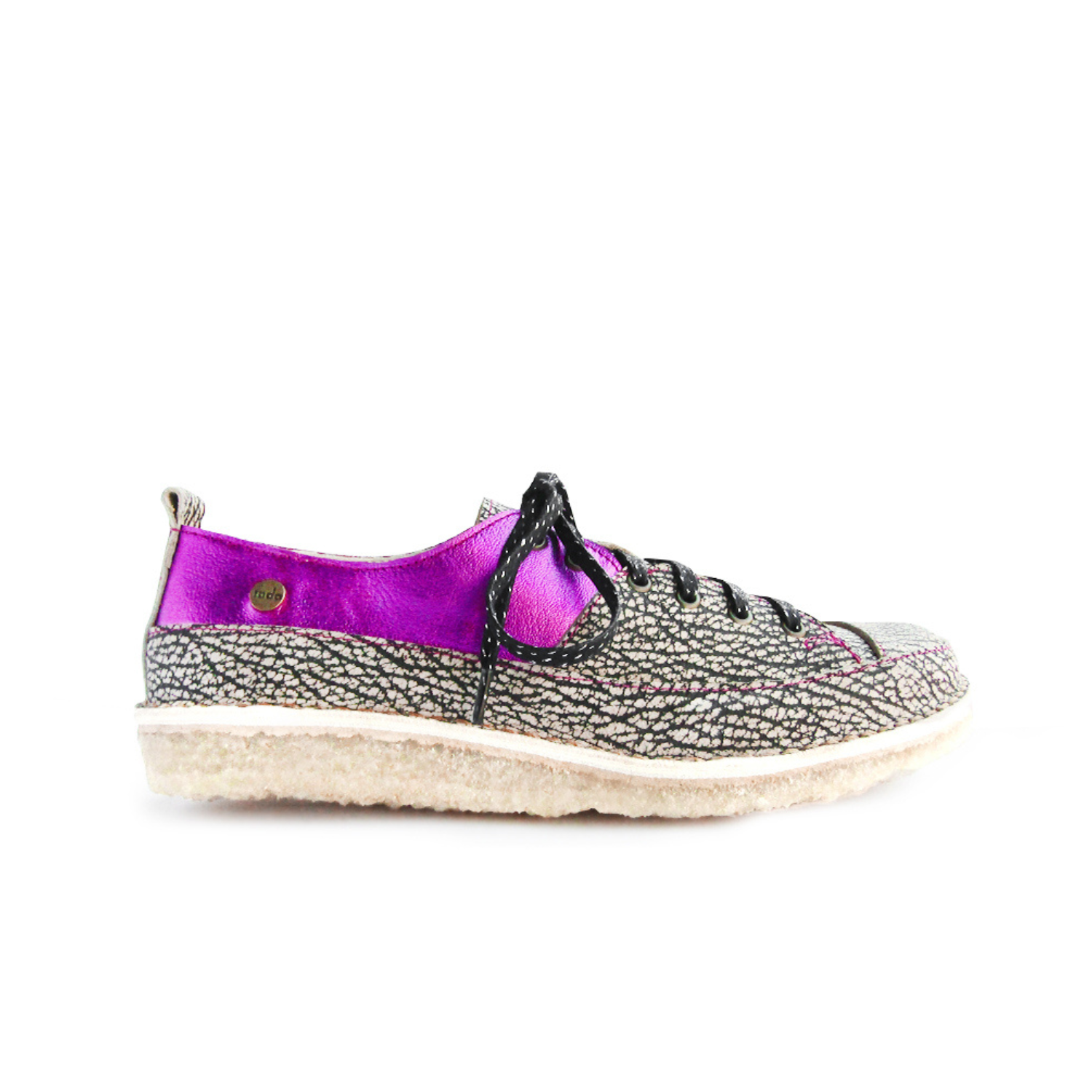 Zapato Kutsu Mujer Jaspe y Morado
