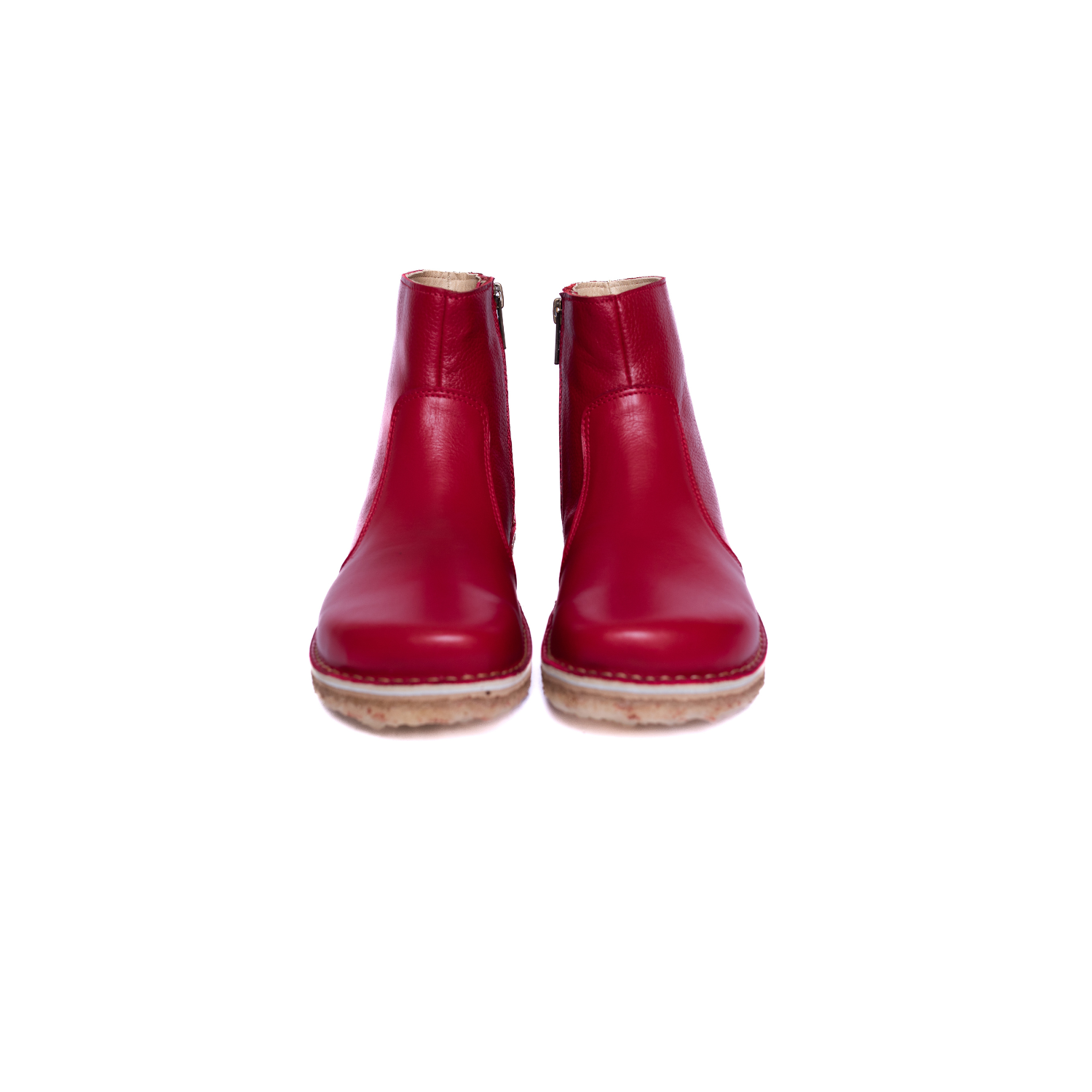 Botin Karma Mujer Rojo Liso Poro
