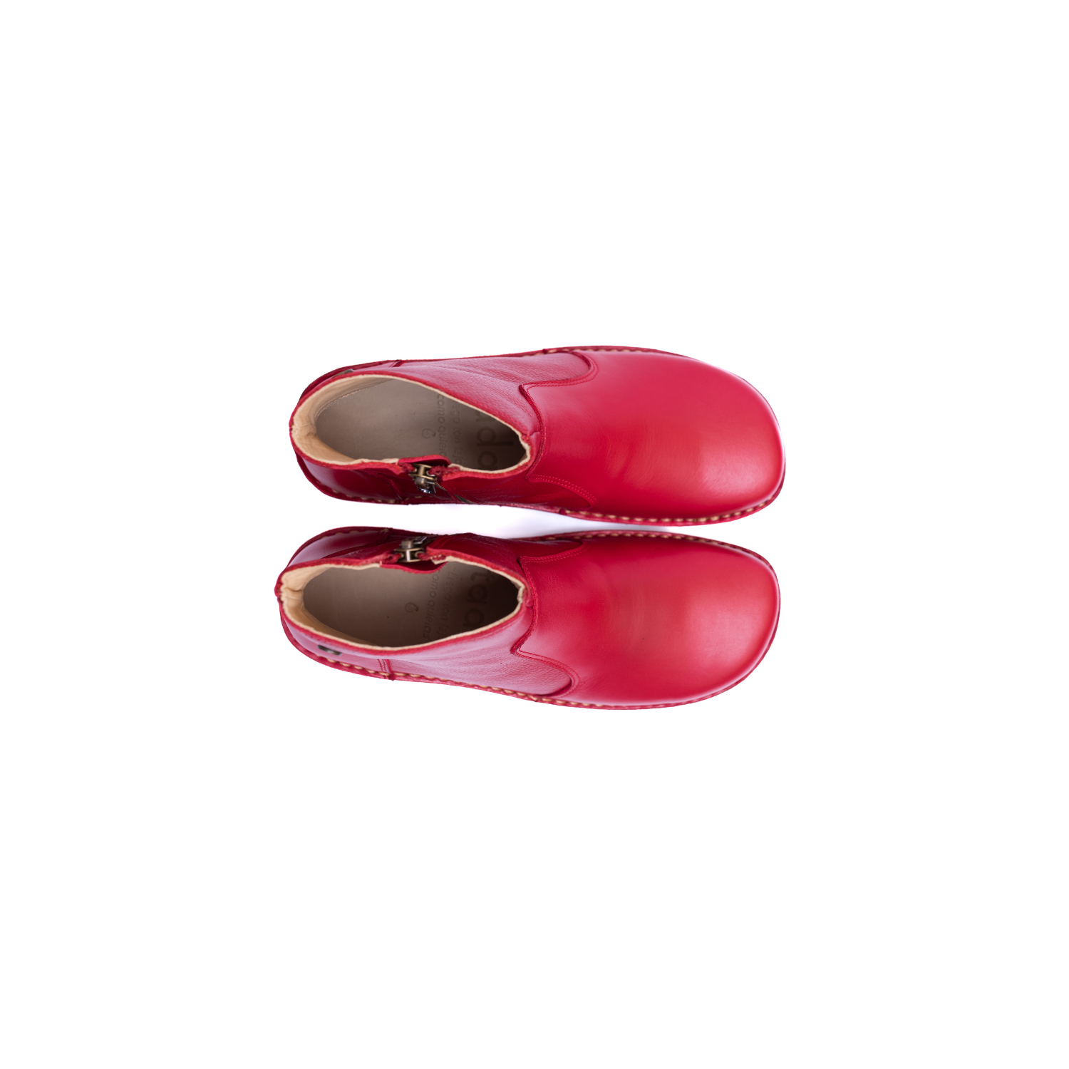 Botin Karma Mujer Rojo Liso Poro