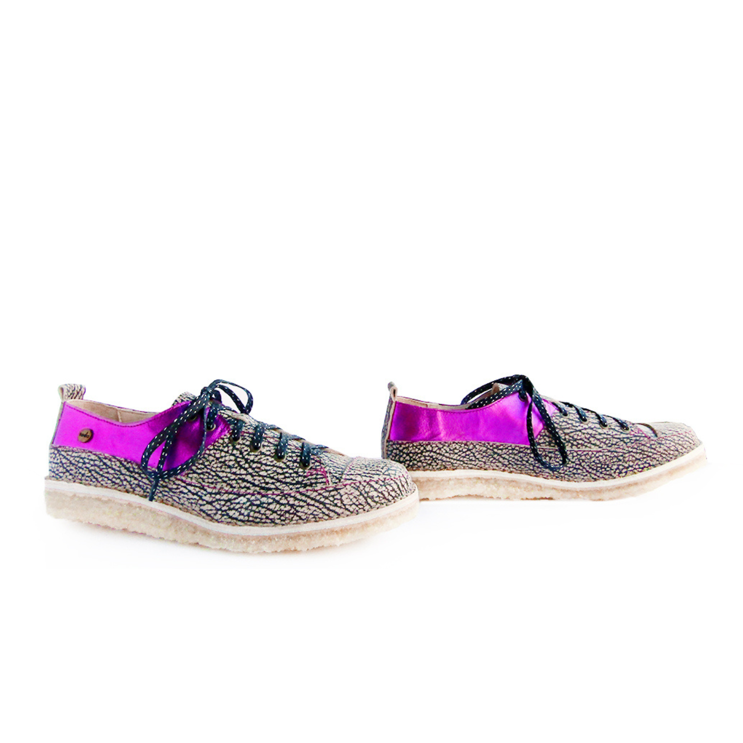 Zapato Kutsu Mujer Jaspe y Morado