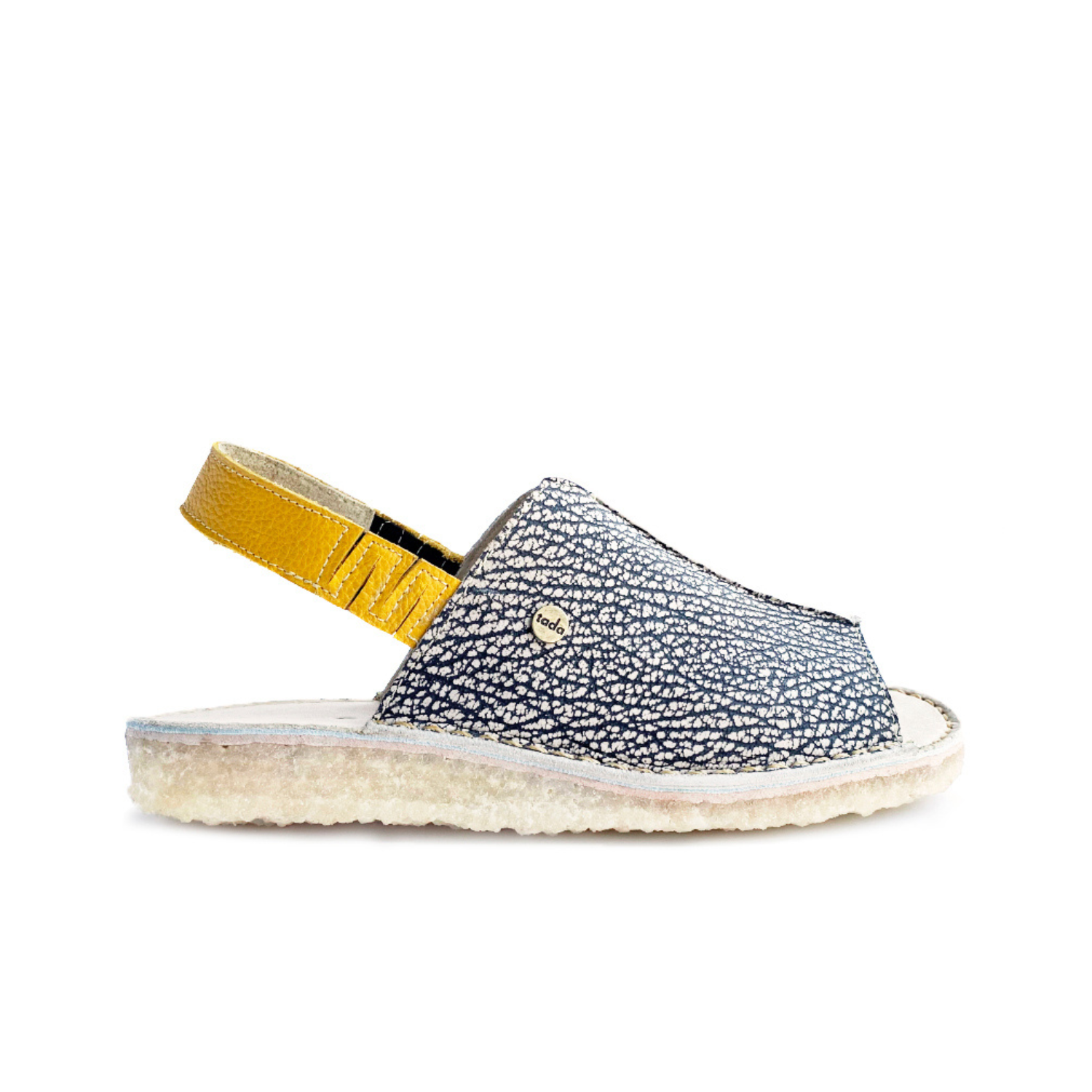 Sandalia Hiroko Jaspe y Amarillo