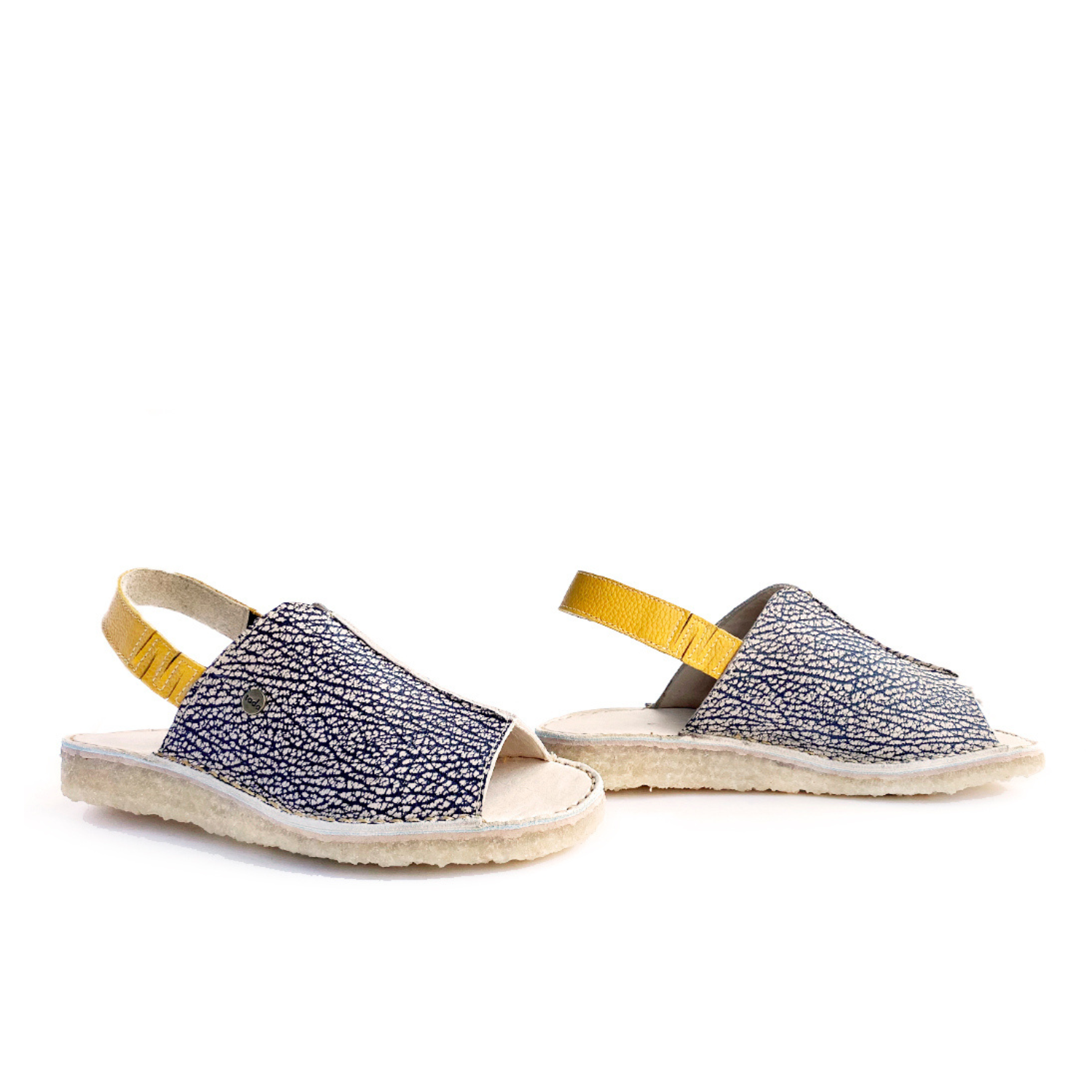 Sandalia Hiroko Jaspe y Amarillo