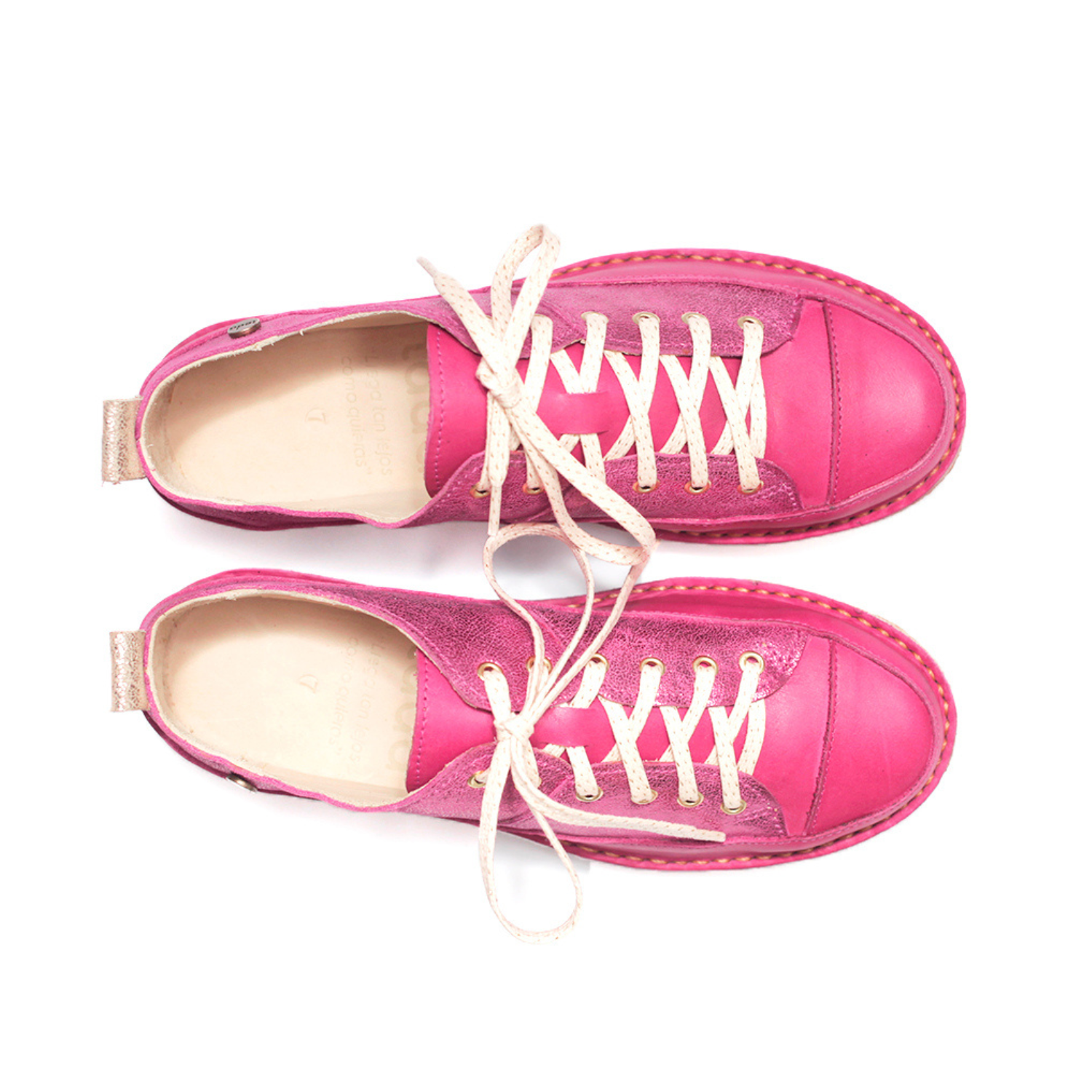 Zapato Kutsu Mujer Fucsia Metal