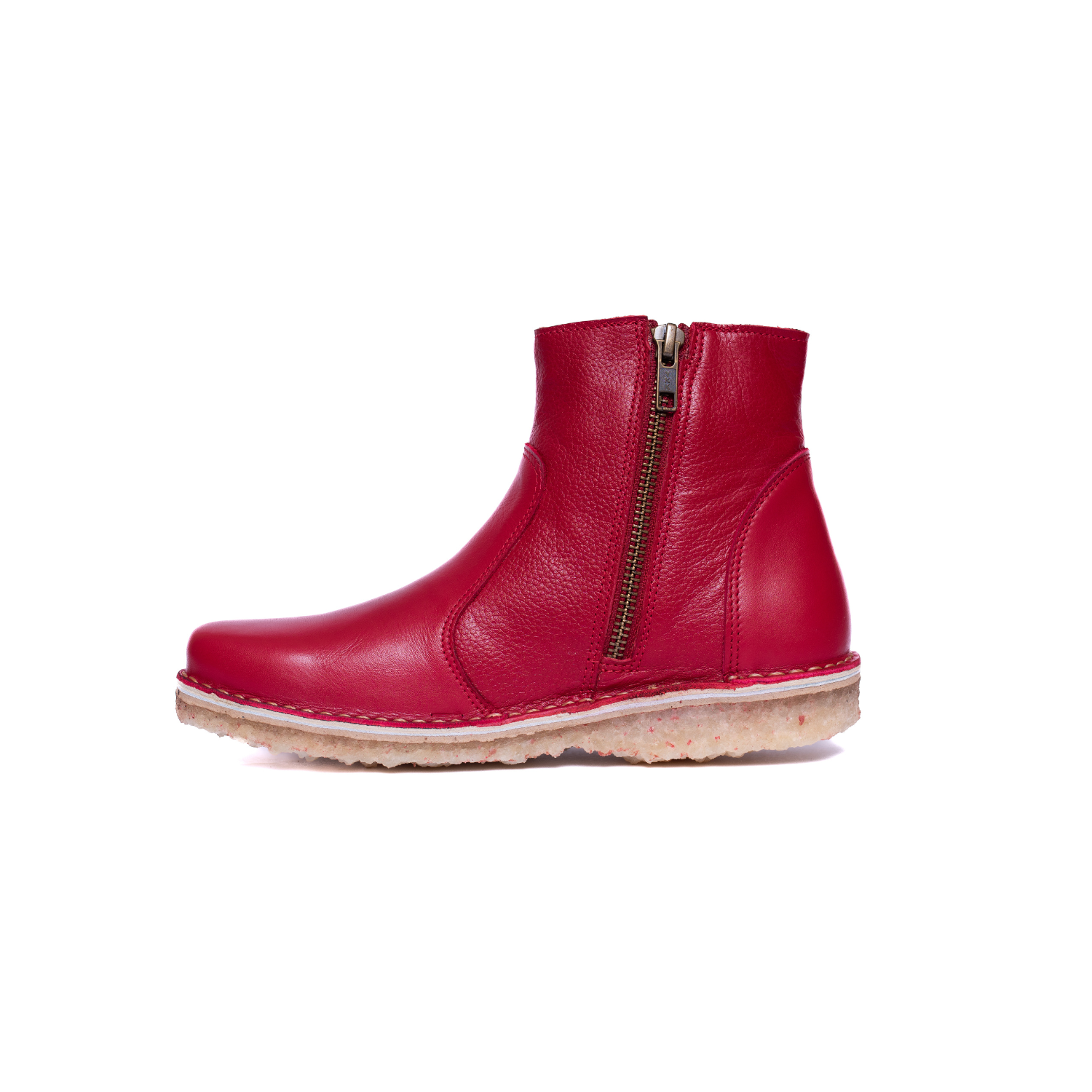 Botin Karma Mujer Rojo Liso Poro