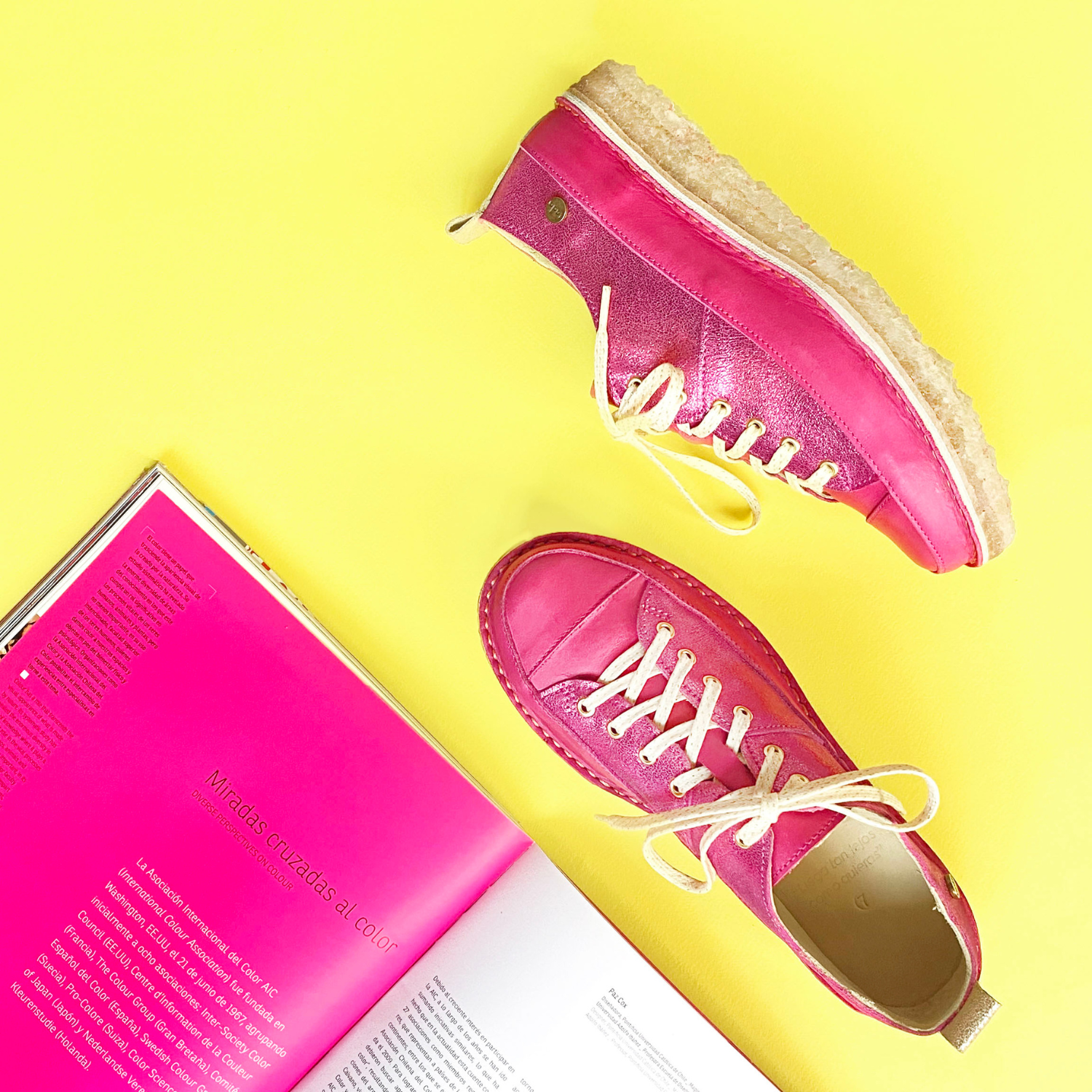 Zapato Kutsu Mujer Fucsia Metal