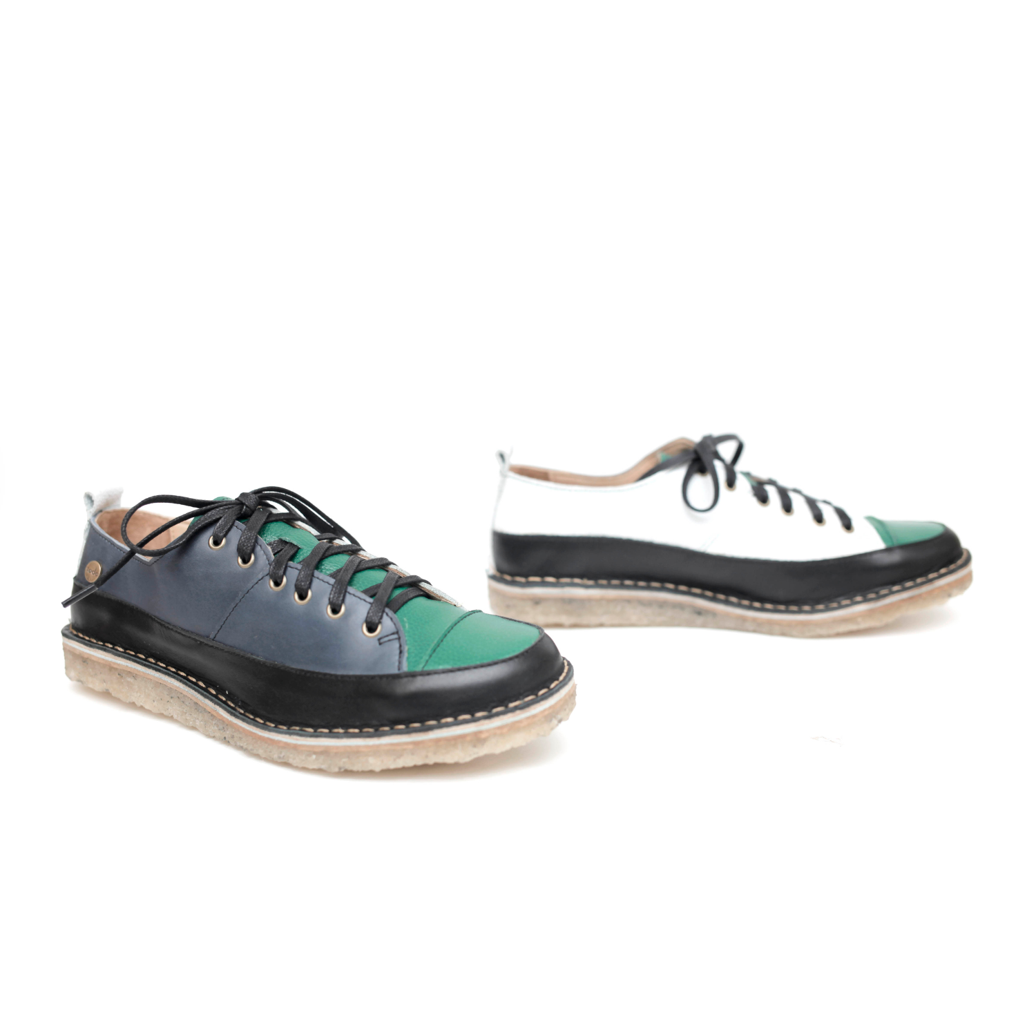 Zapato Kutsu Mujer Blanco y Verde