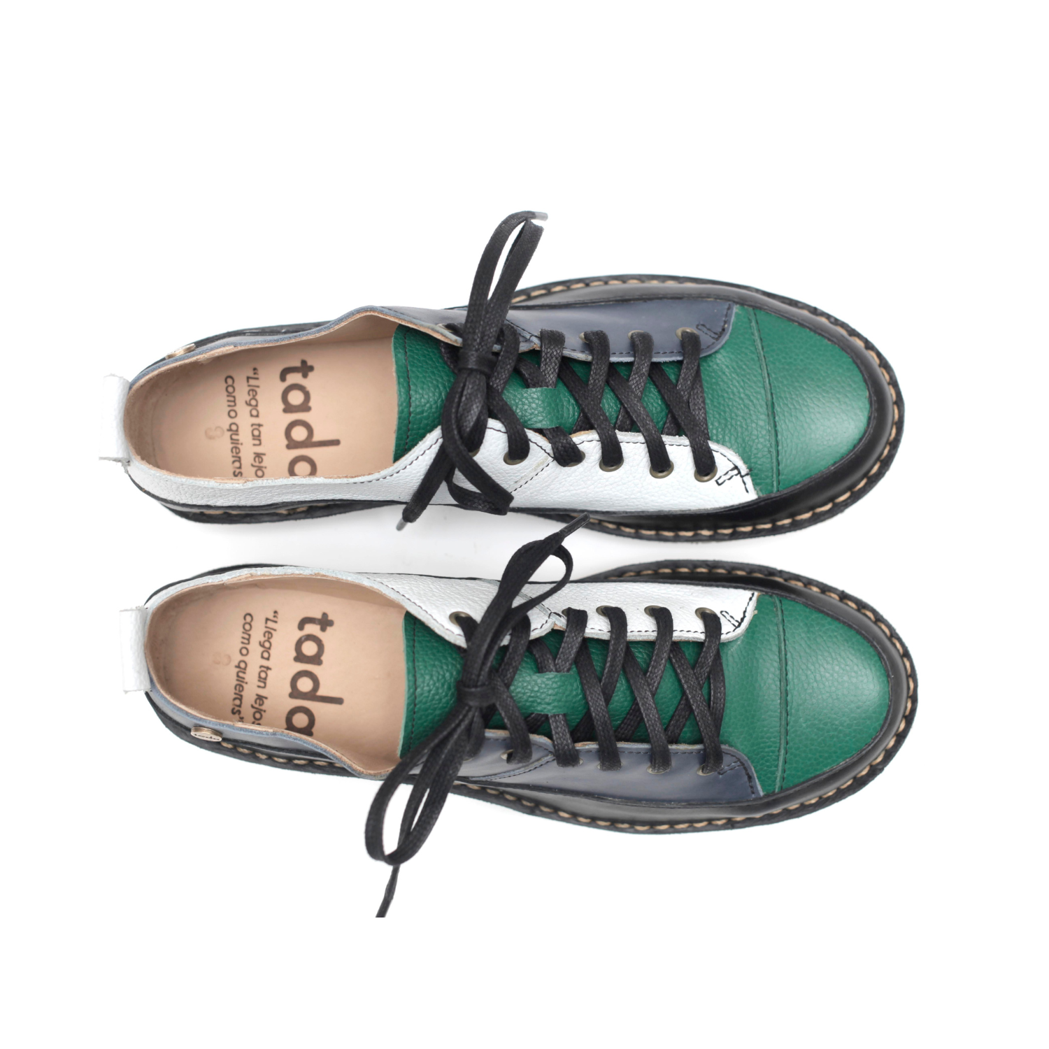 Zapato Kutsu Mujer Blanco y Verde