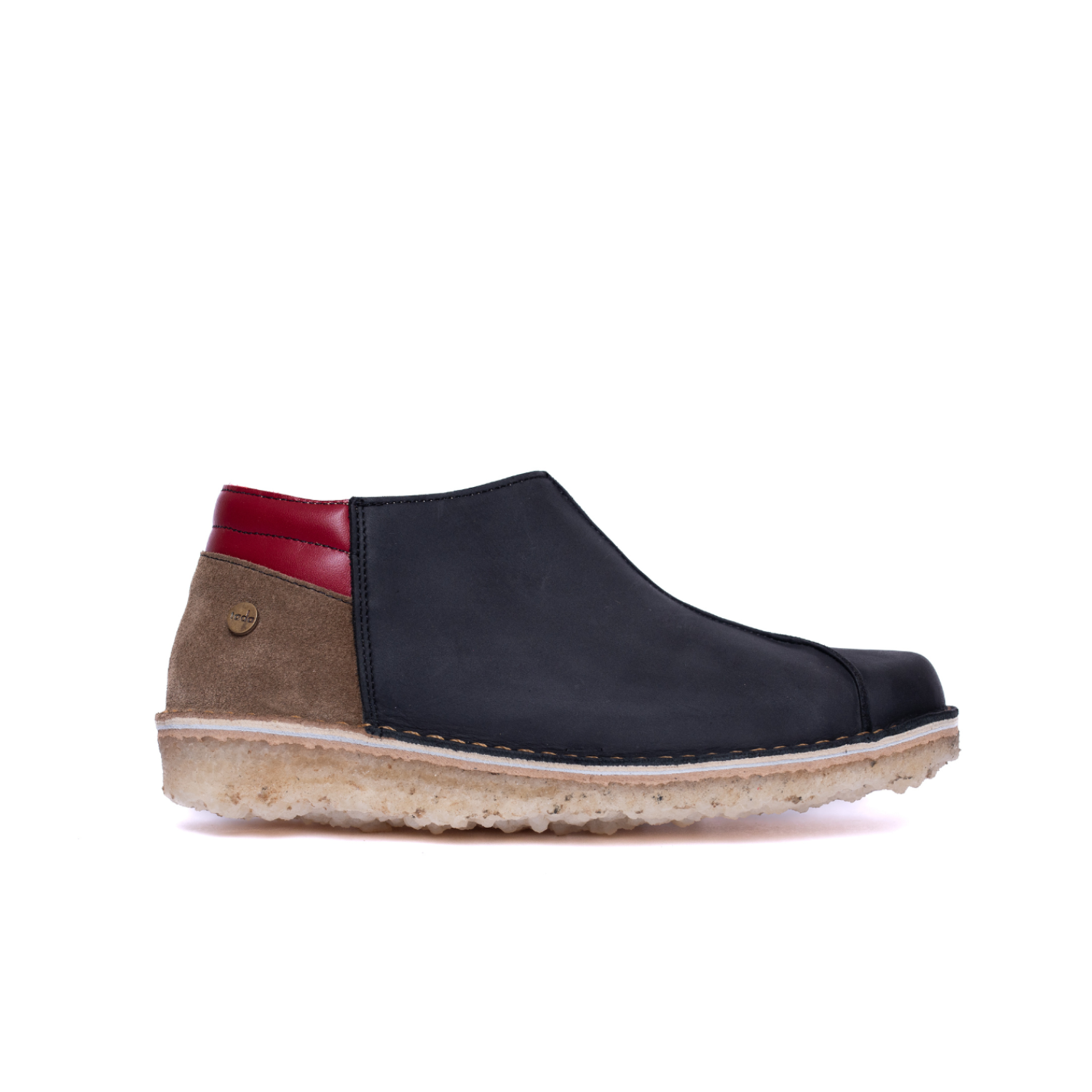 Zapato Nordico Mujer Negro Cera Taupe