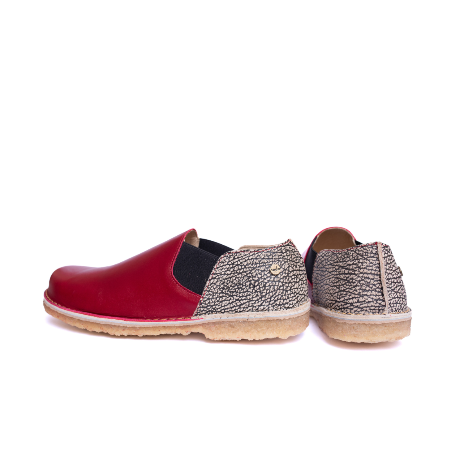 Zapato Fragata Hombre Rojo Jaspe