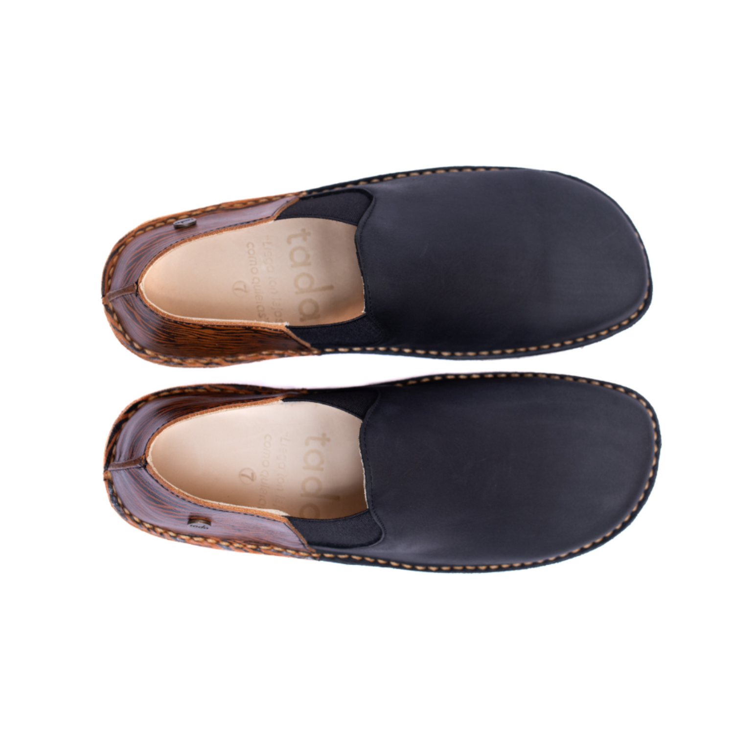 Zapato Fragata Mujer Negro Cera Tigre