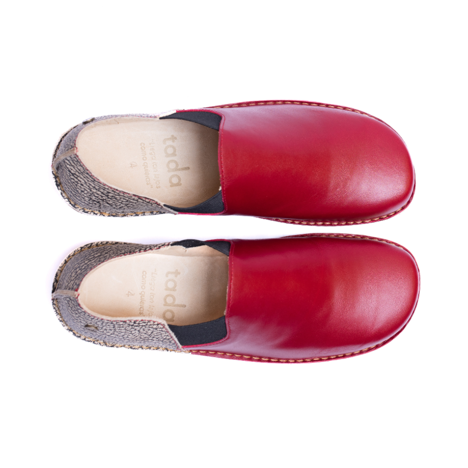 Zapato Fragata Hombre Rojo Jaspe