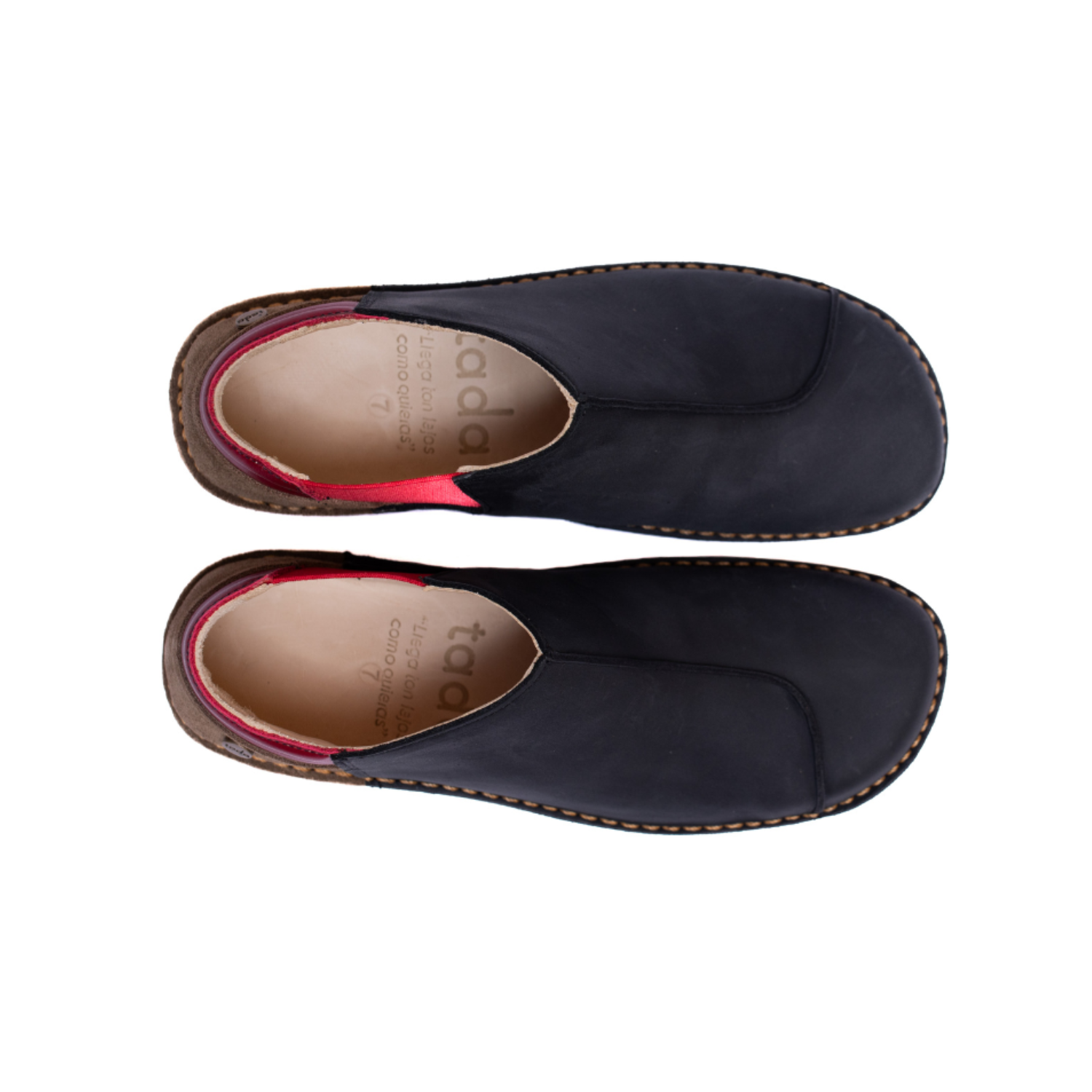 Zapato Nordico Mujer Negro Cera Taupe