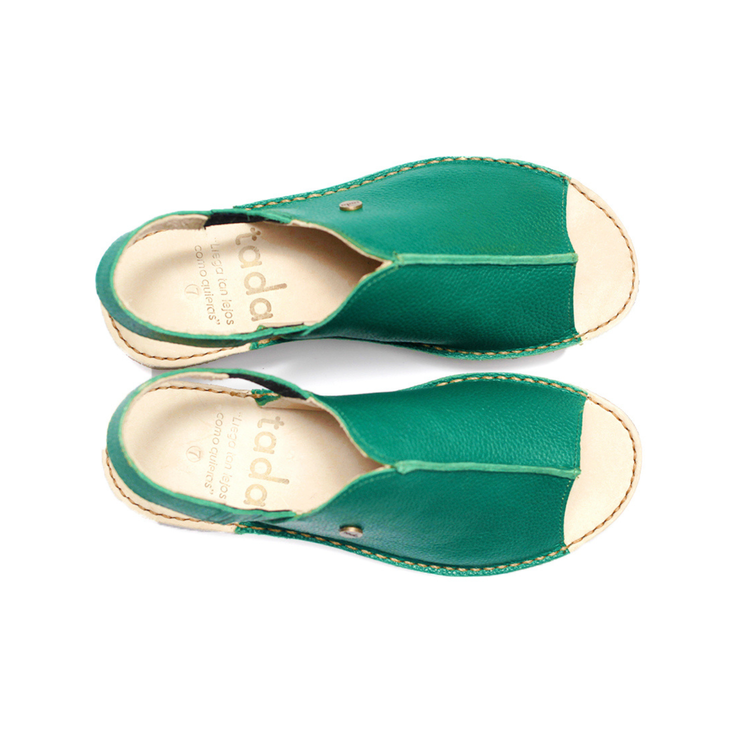 Sandalia Hiroko Verde Poro