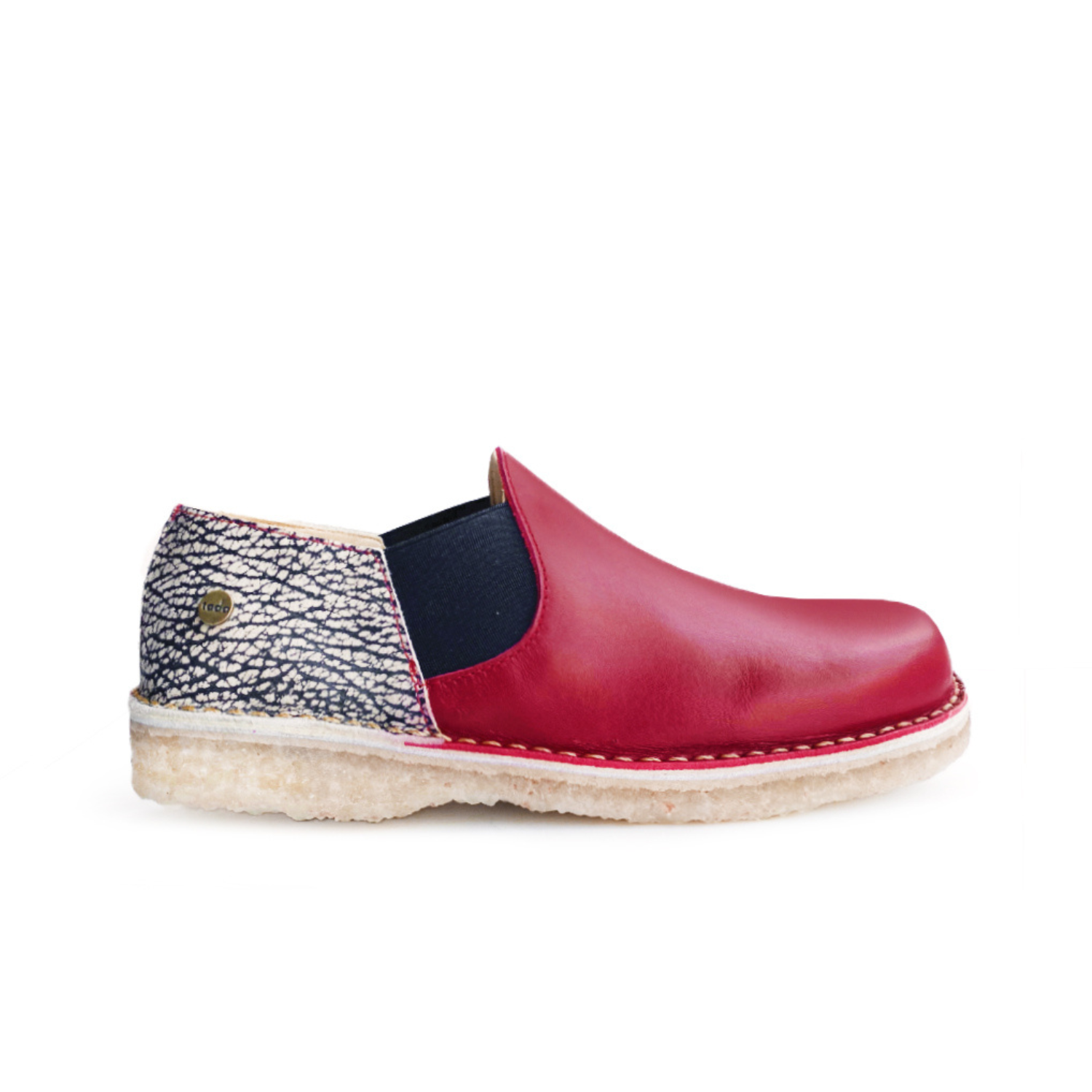 Zapato Fragata Mujer Rojo y Jaspe