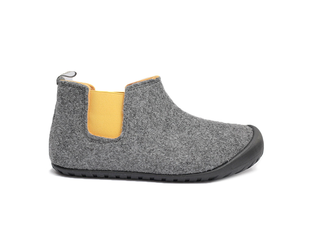 Bota Gumbies Gris y Amarillo