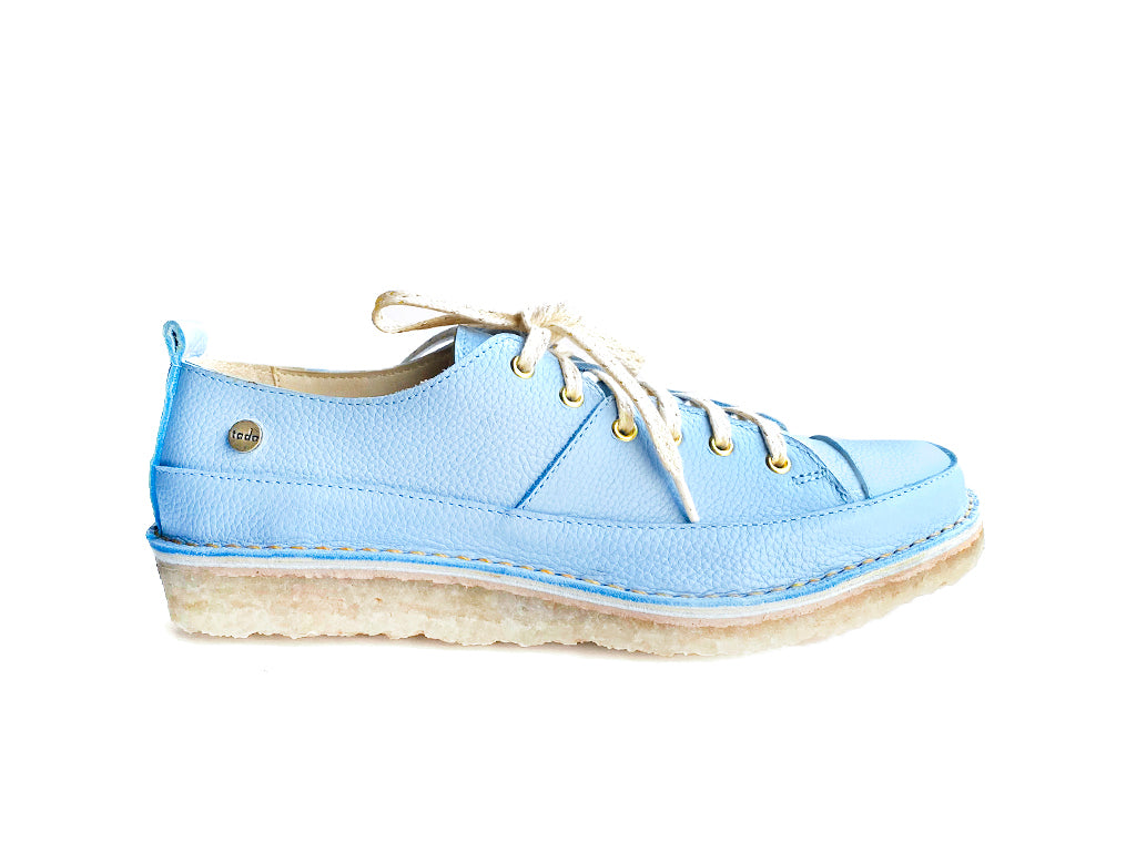 Zapatilla Kutsu Mujer Celeste Poro