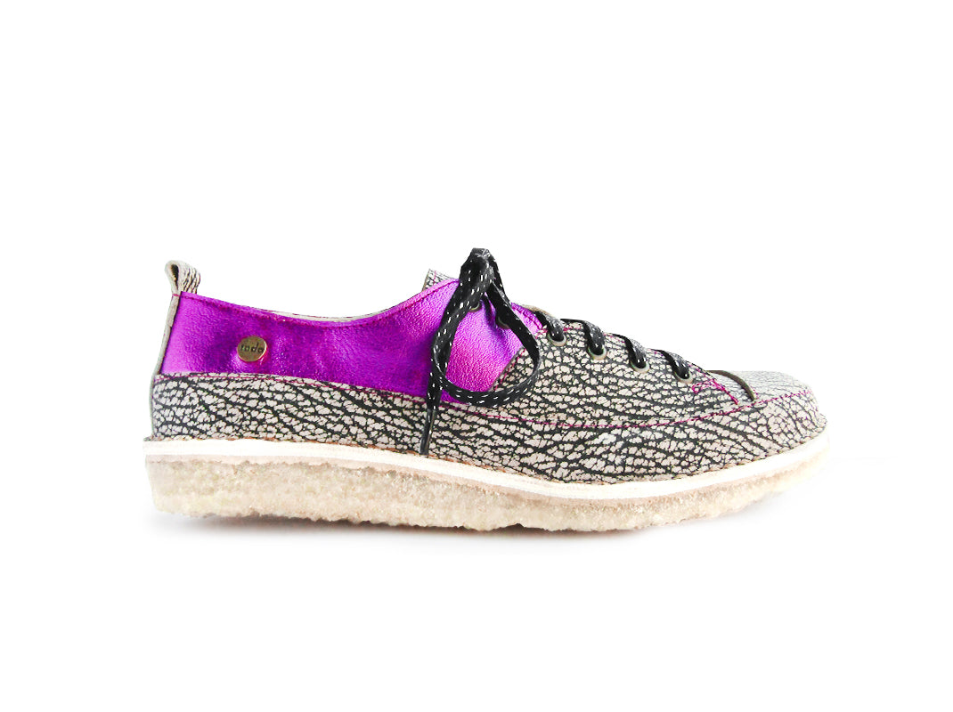 Zapatilla Kutsu Mujer Jaspe y Morado