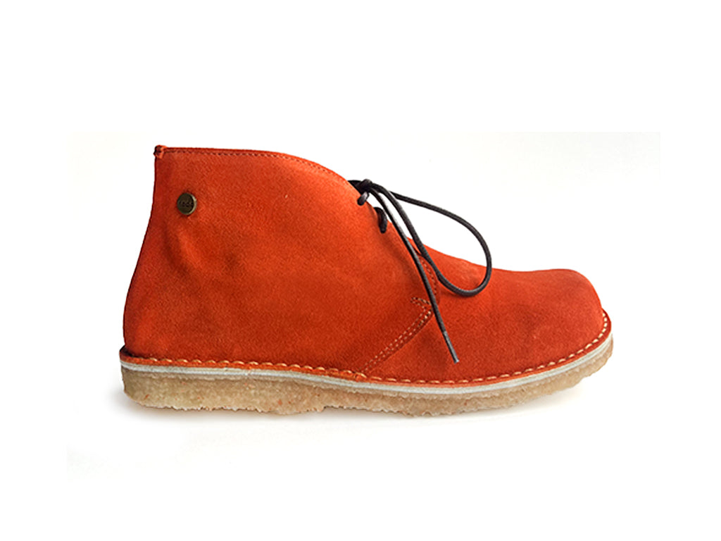 Zapato Leñador Mujer Reno Naranjo