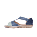 Sandalia Nina Menta Azul Cobalto