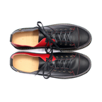 Zapato Kutsu Hombre Negro y Rojo