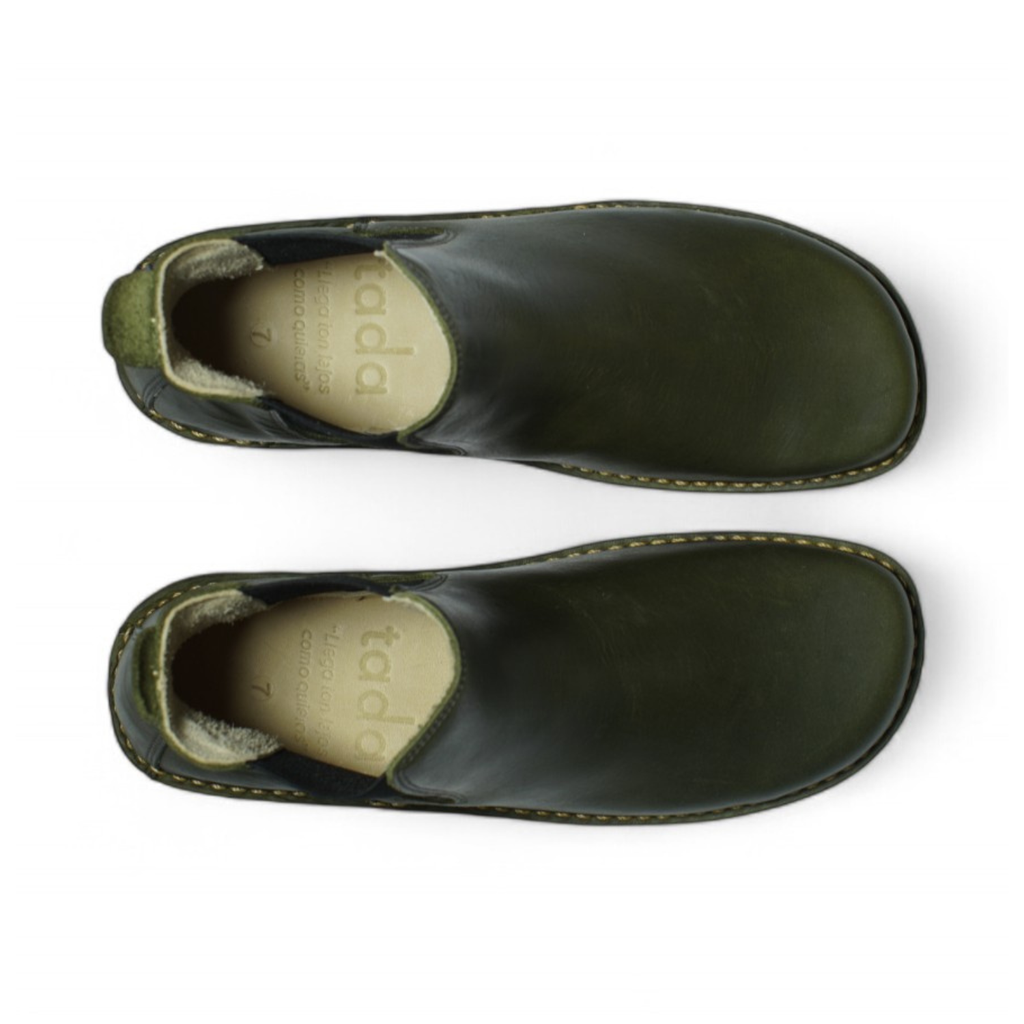 Botín Beat Mujer Olivo Cera