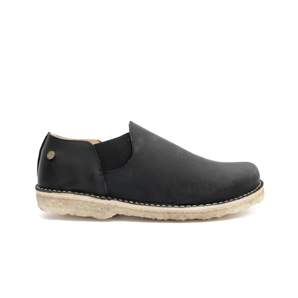 Zapato Fragata Hombre Negro Cera