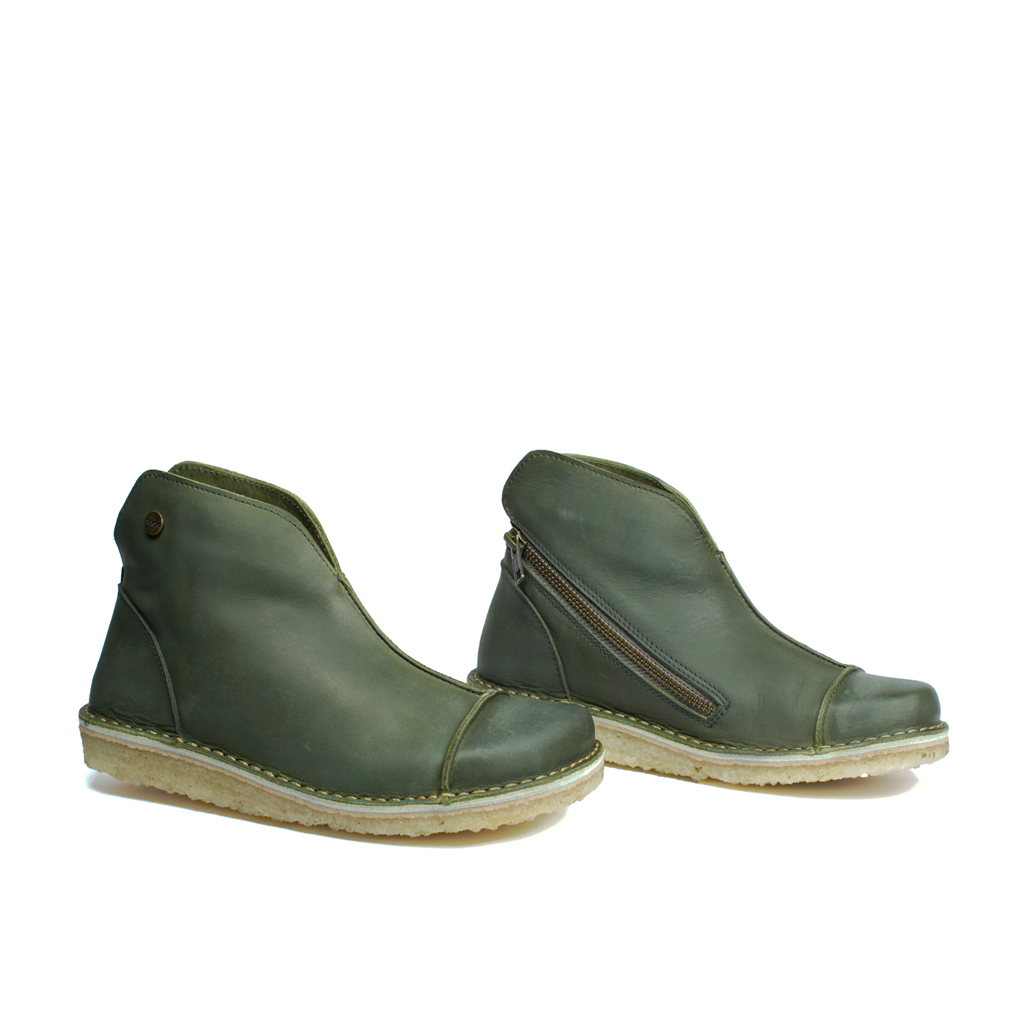 Botín Rhino Mujer Olivo Cera