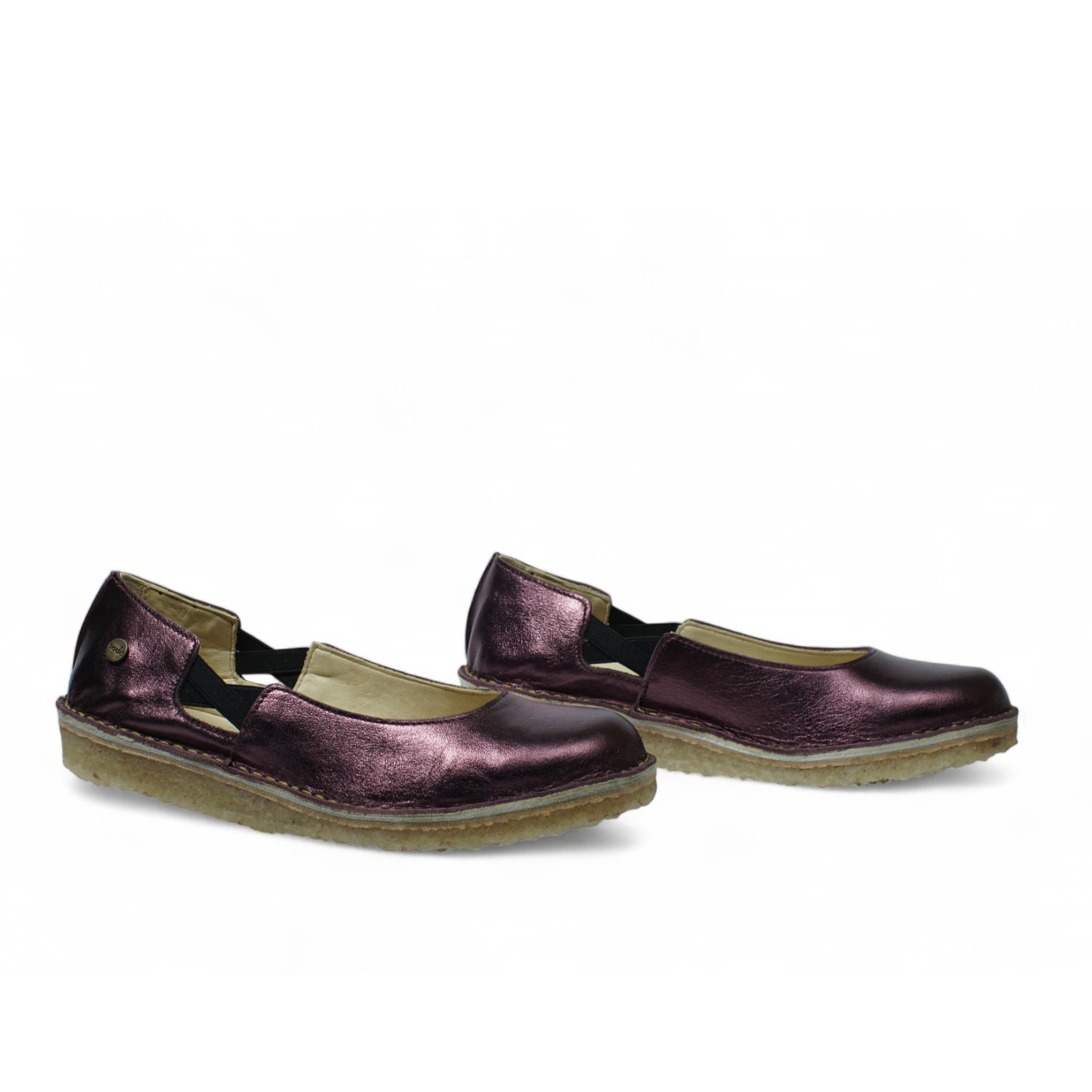 Zapato Reina Mujer Burgundy Metal