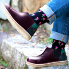 Nordico Mujer Burdeo Turquesa