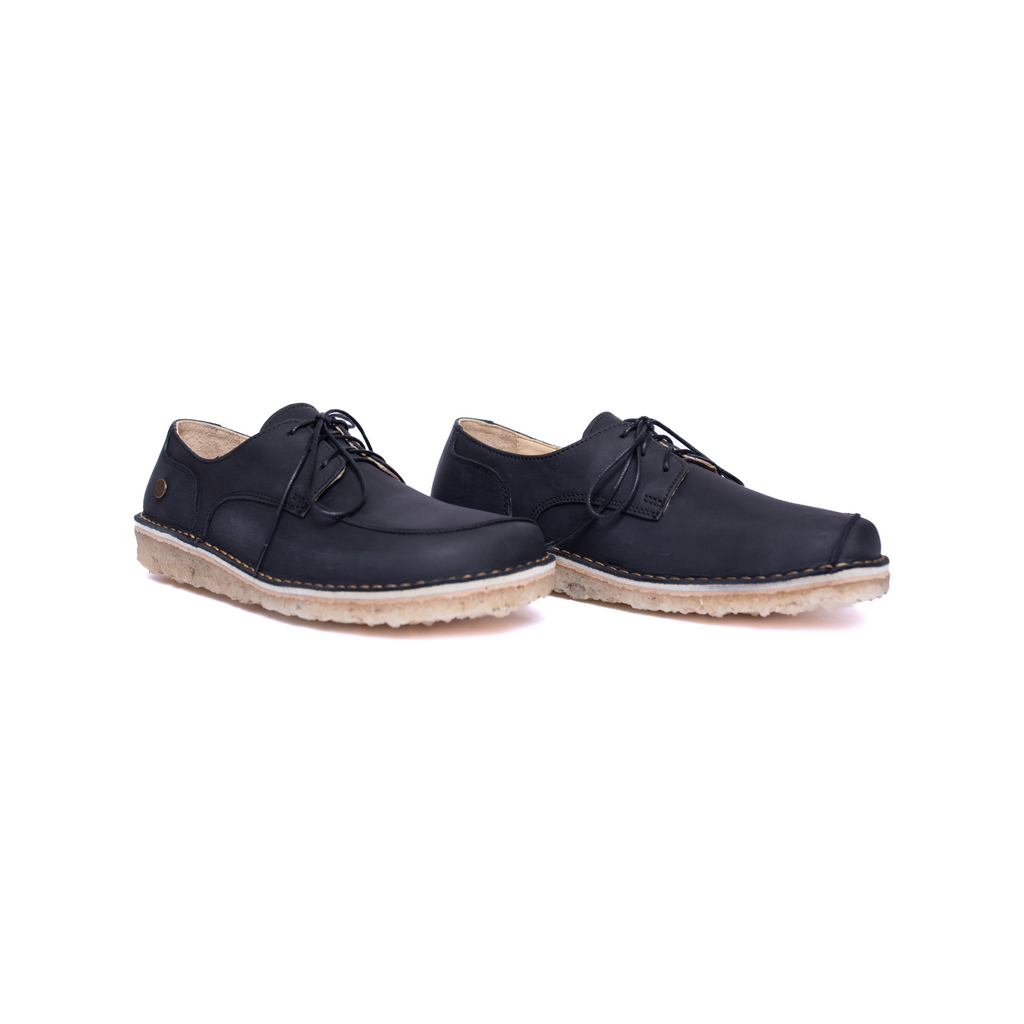 Zapato Folke Mujer Negro Cera