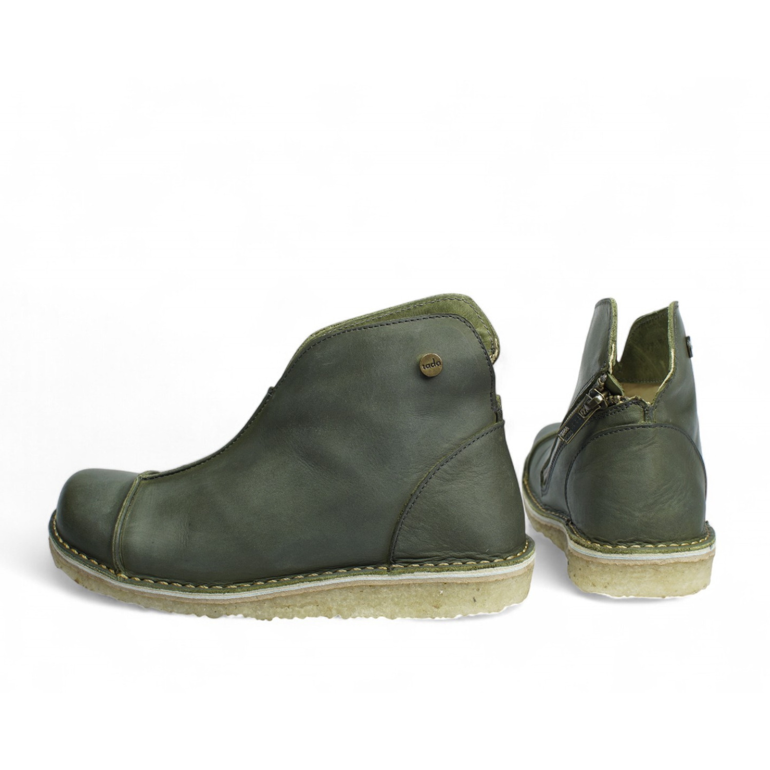 Botín Rhino Mujer Olivo Cera