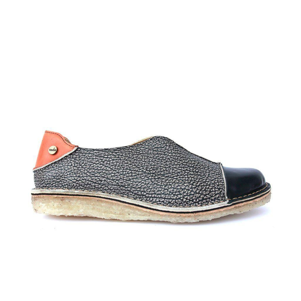 Zapato Eva Mujer Jaspe Talón Naranja