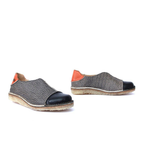 Zapato Eva Mujer Jaspe Talón Naranja