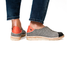 Zapato Eva Mujer Jaspe Talón Naranja