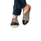 Zapato Eva Mujer Jaspe Talón Naranja