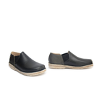 Zapato Fragata Hombre Negro Talón Olivo
