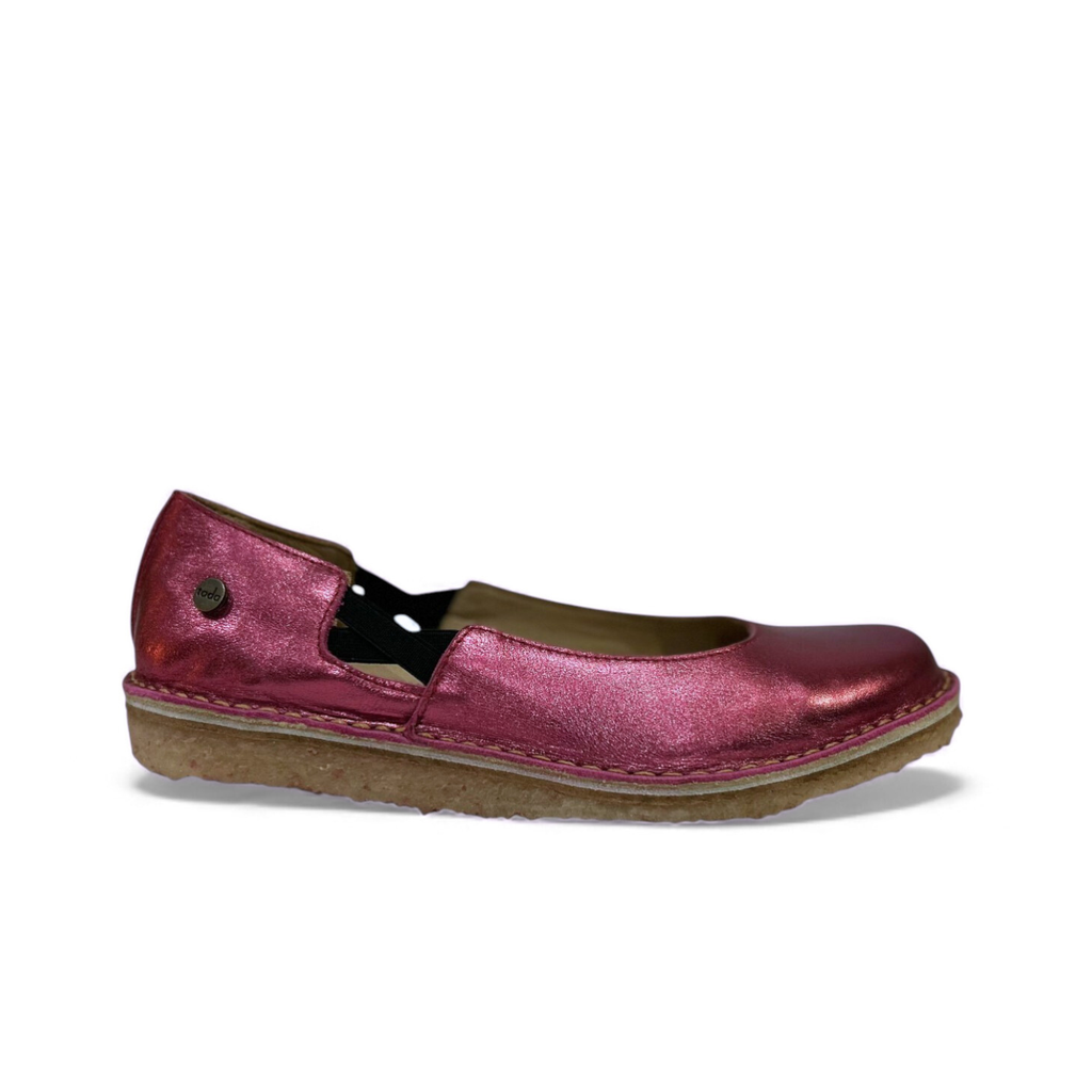 Zapato Reina Mujer Fucsia Metal