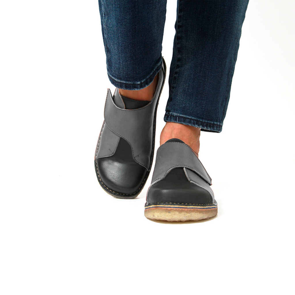 Zapato Arno Mujer Negro Gris Turquesa