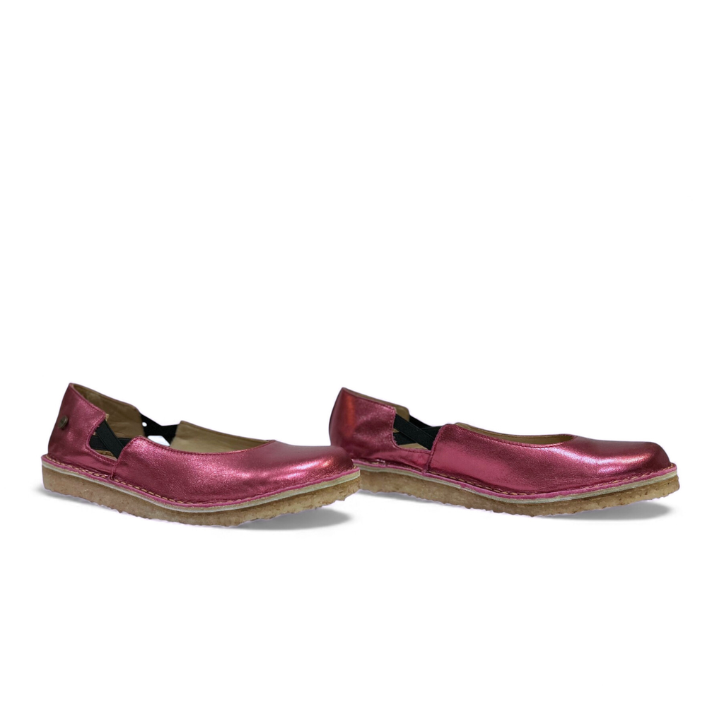 Zapato Reina Mujer Fucsia Metal