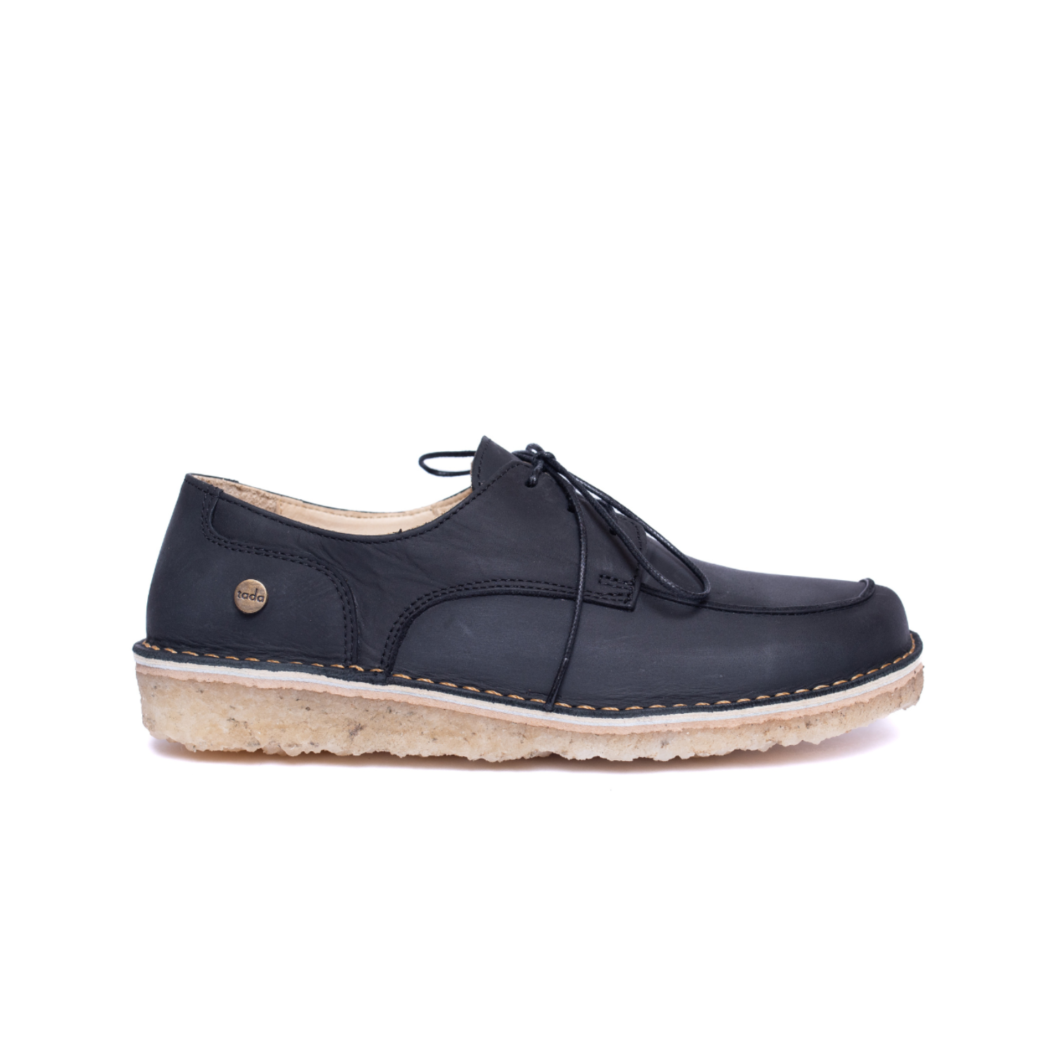 Zapato Folke Mujer Negro Cera