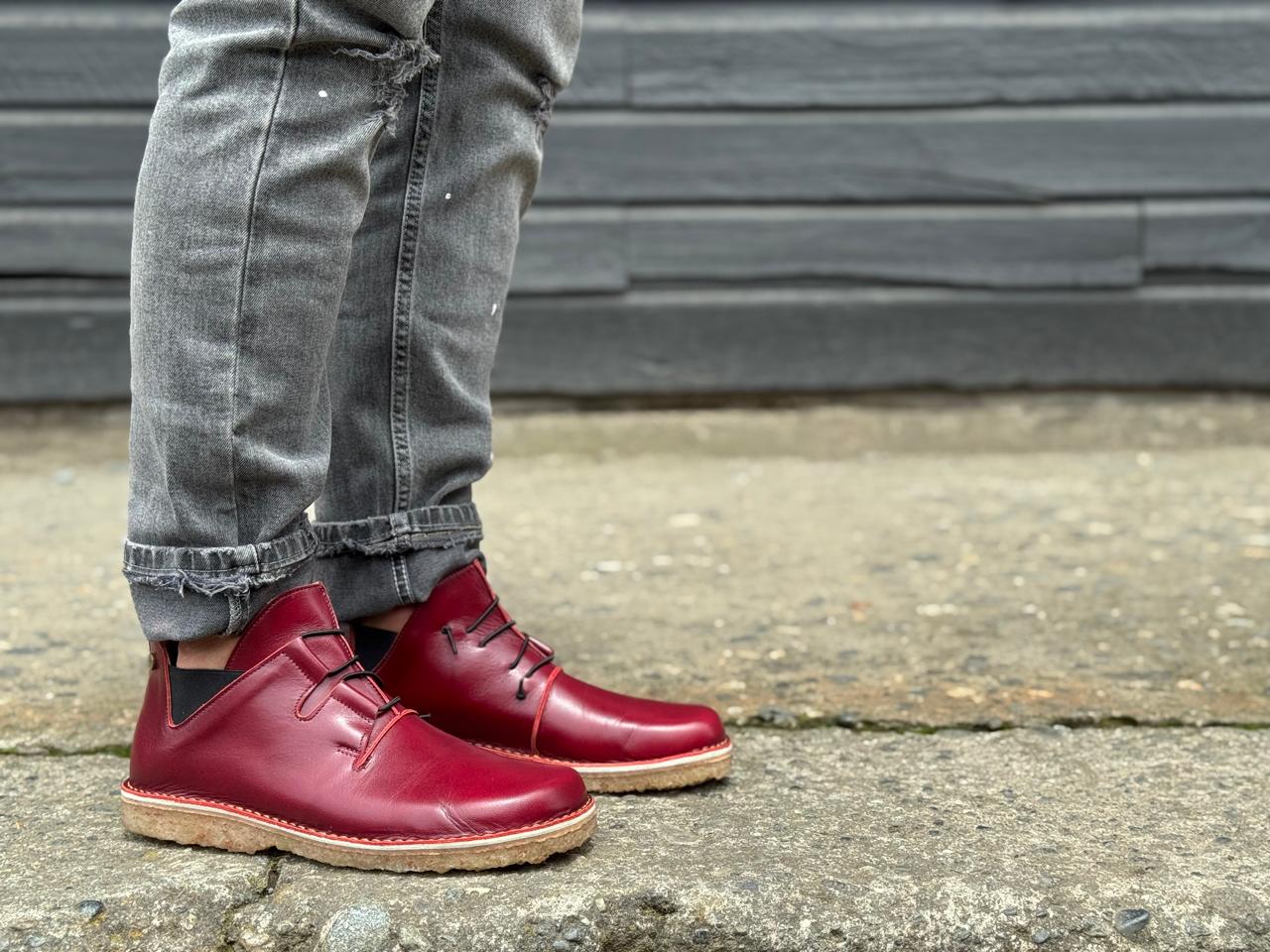 Zapato Magovi Hombre Cereza