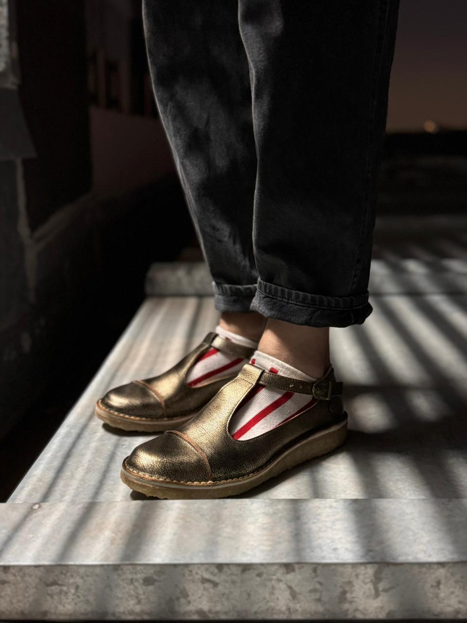 Zapato Gina Mujer Oro Viejo