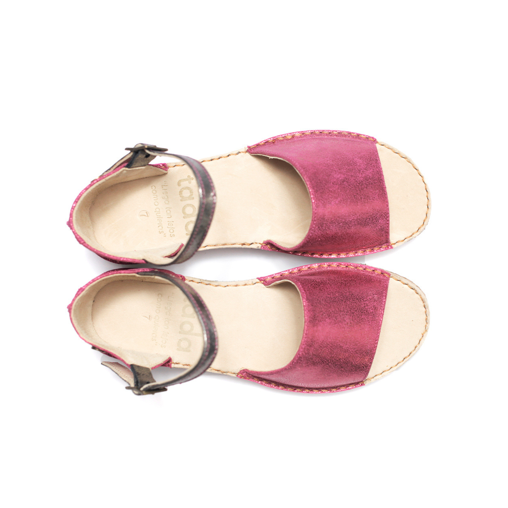 Sandalia Aiko Fucsia Metalizado