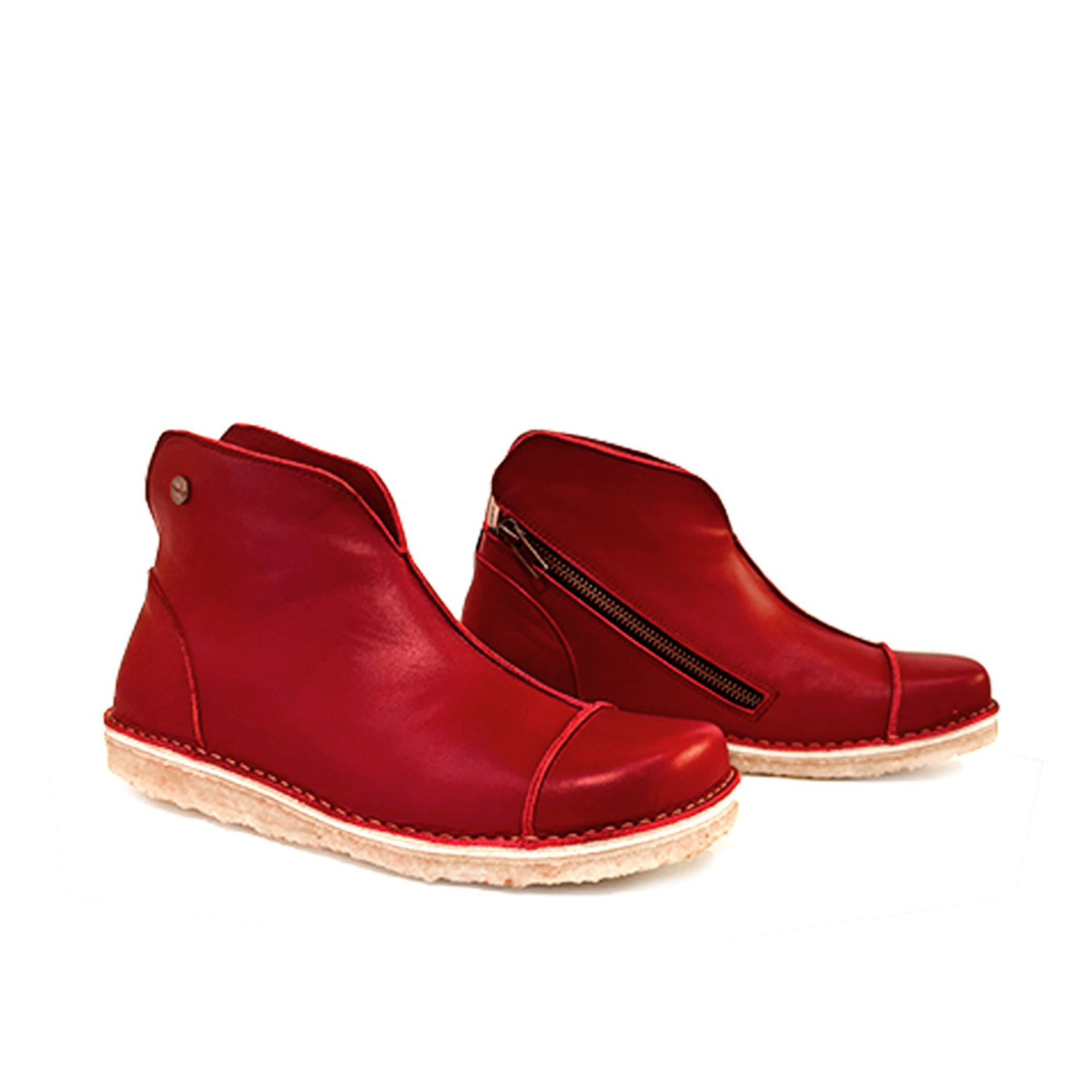 Botín Rhino Mujer Rojo Italiano